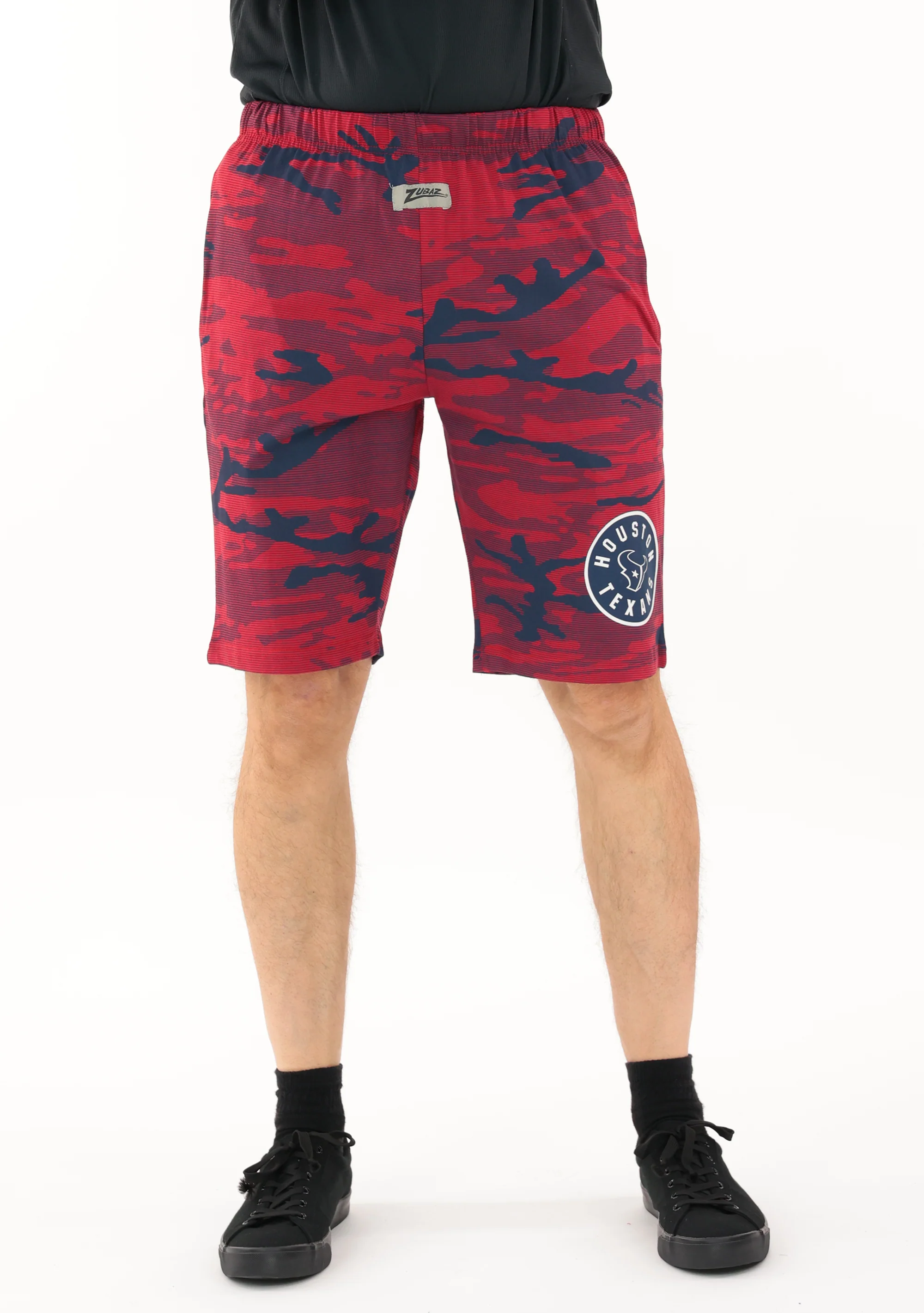 Zubaz NFL Adult Unisex Z88 Camo Lines Shorts, Houston Texans - Image 49