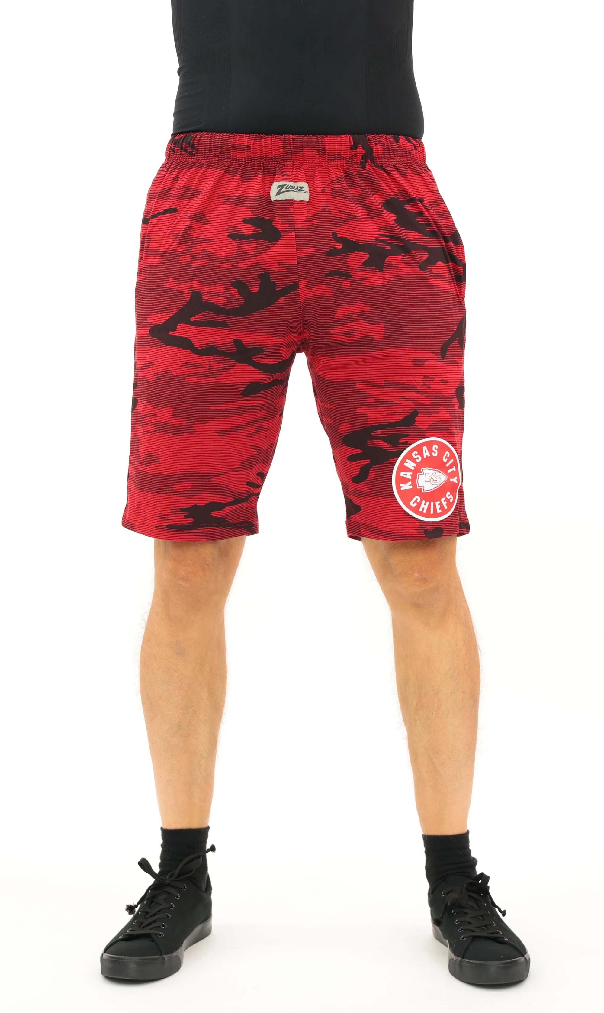Zubaz NFL Adult Unisex Z88 Camo Lines Shorts, Kansas City Chiefs - Image 26