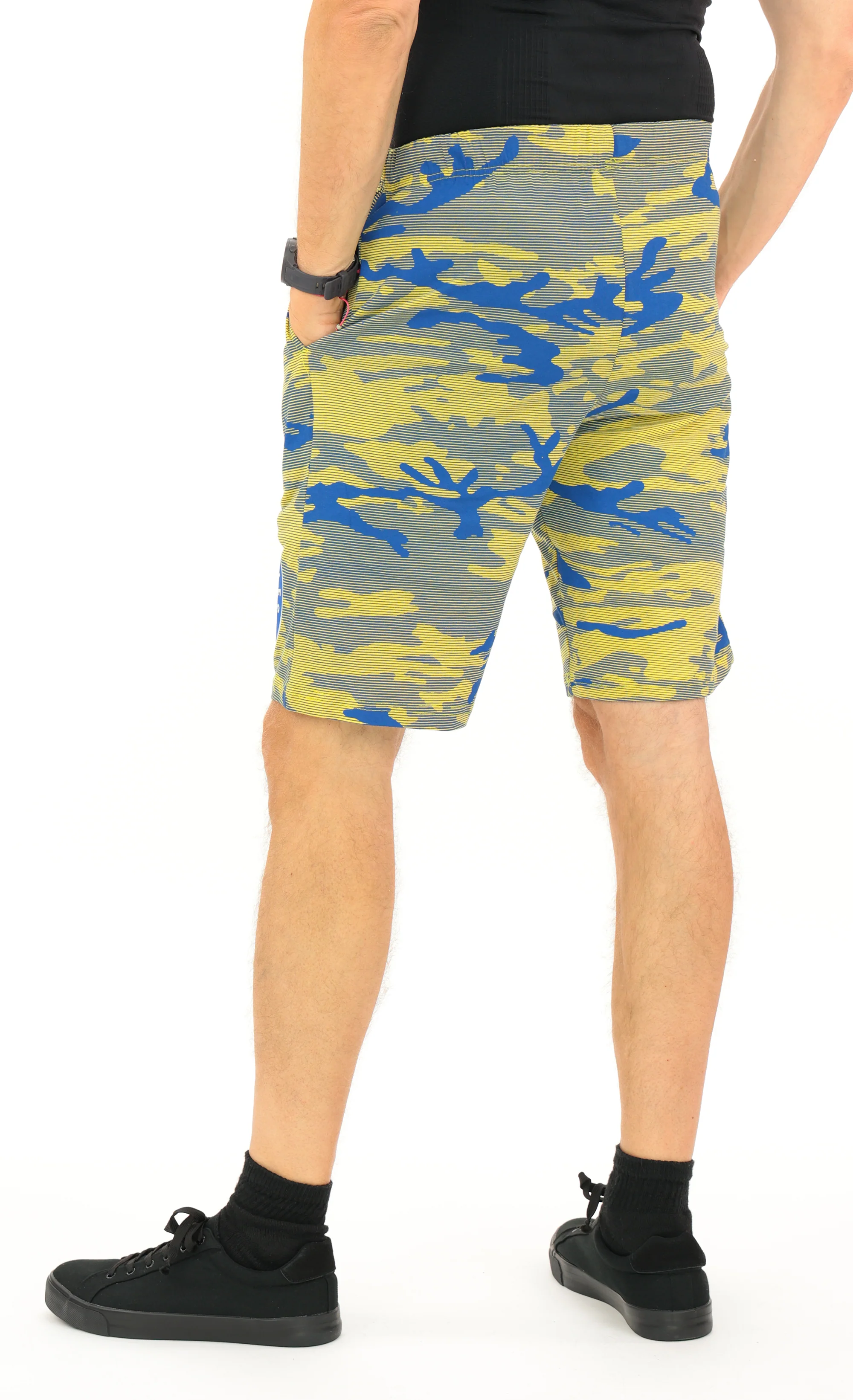 Zubaz NFL Adult Unisex Z88 Camo Lines Shorts, Los Angeles Rams - Image 12