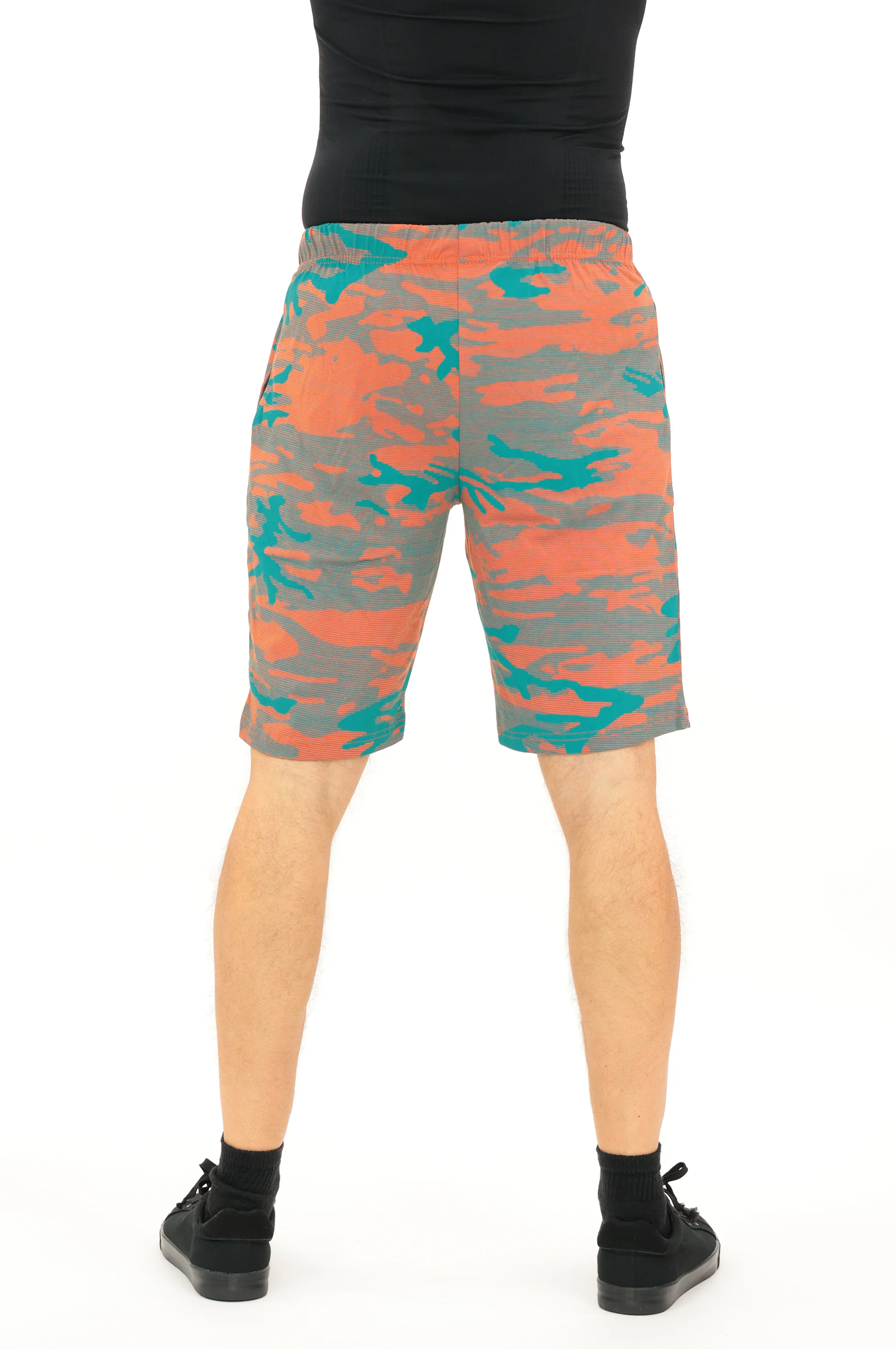 Zubaz NFL Adult Unisex Z88 Camo Lines Shorts, Miami Dolphins - Image 5