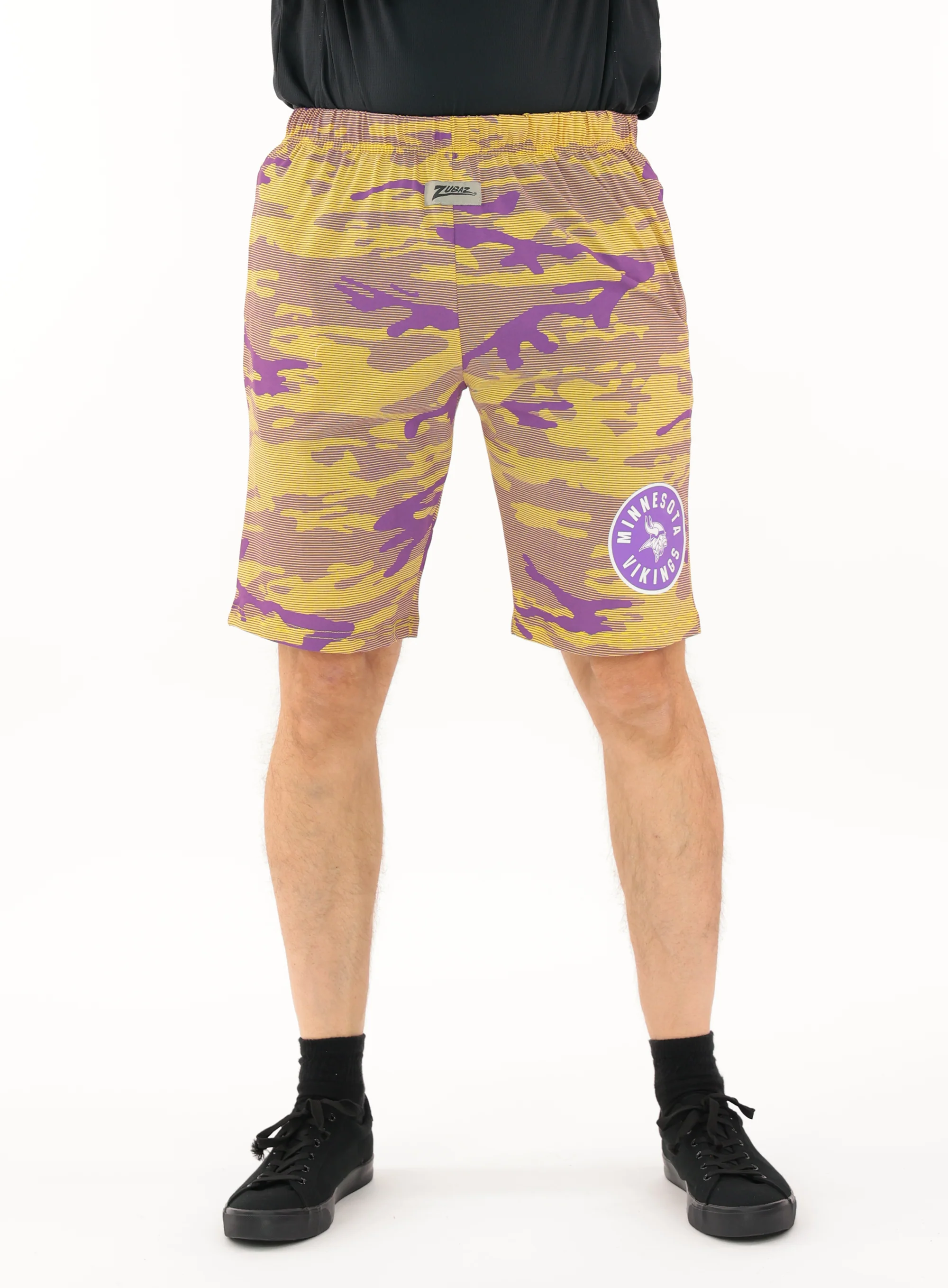 Zubaz NFL Adult Unisex Z88 Camo Lines Shorts, Minnesota Vikings - Image 11