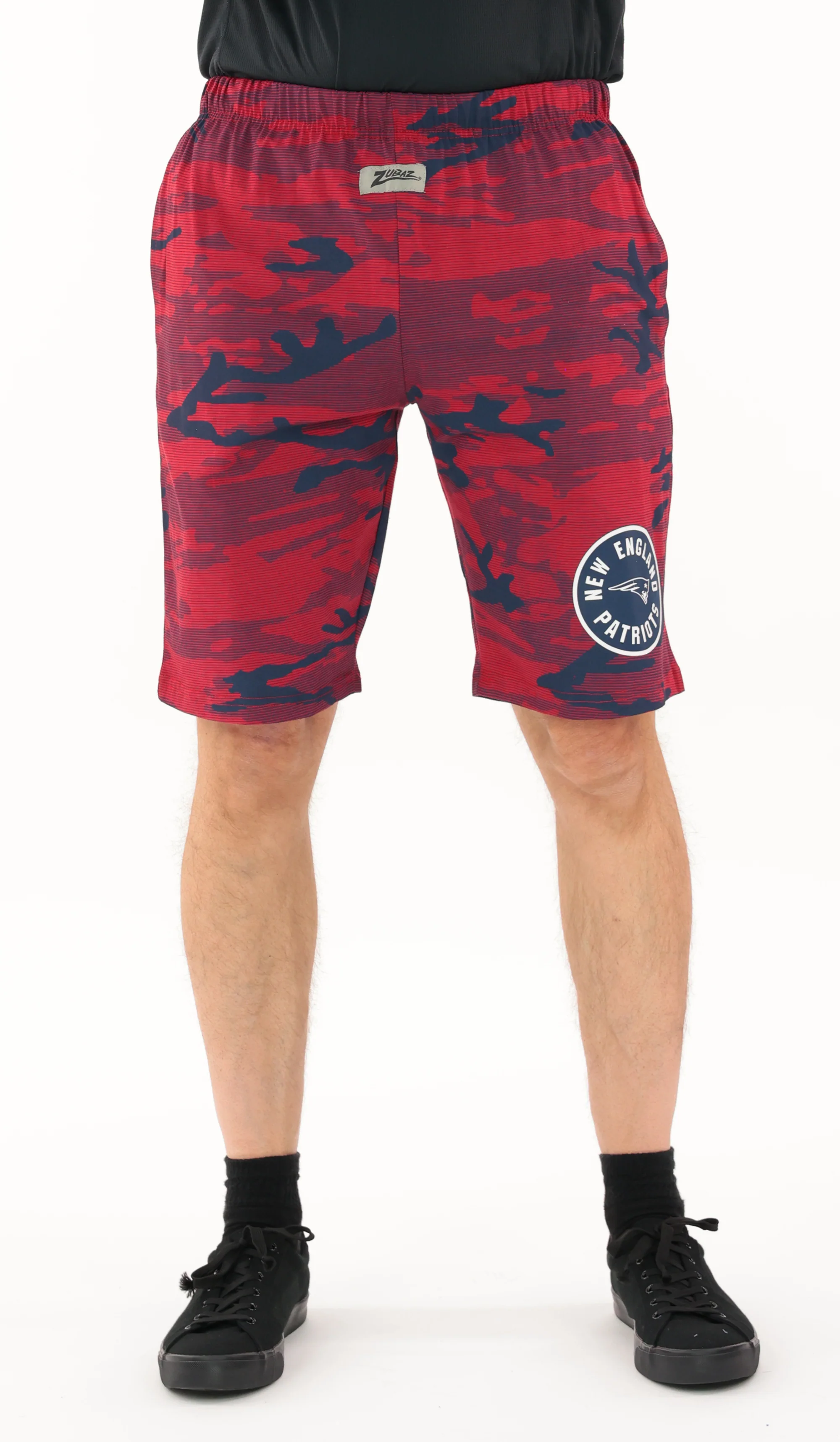 Zubaz NFL Adult Unisex Z88 Camo Lines Shorts, New England Patriots - Image 56