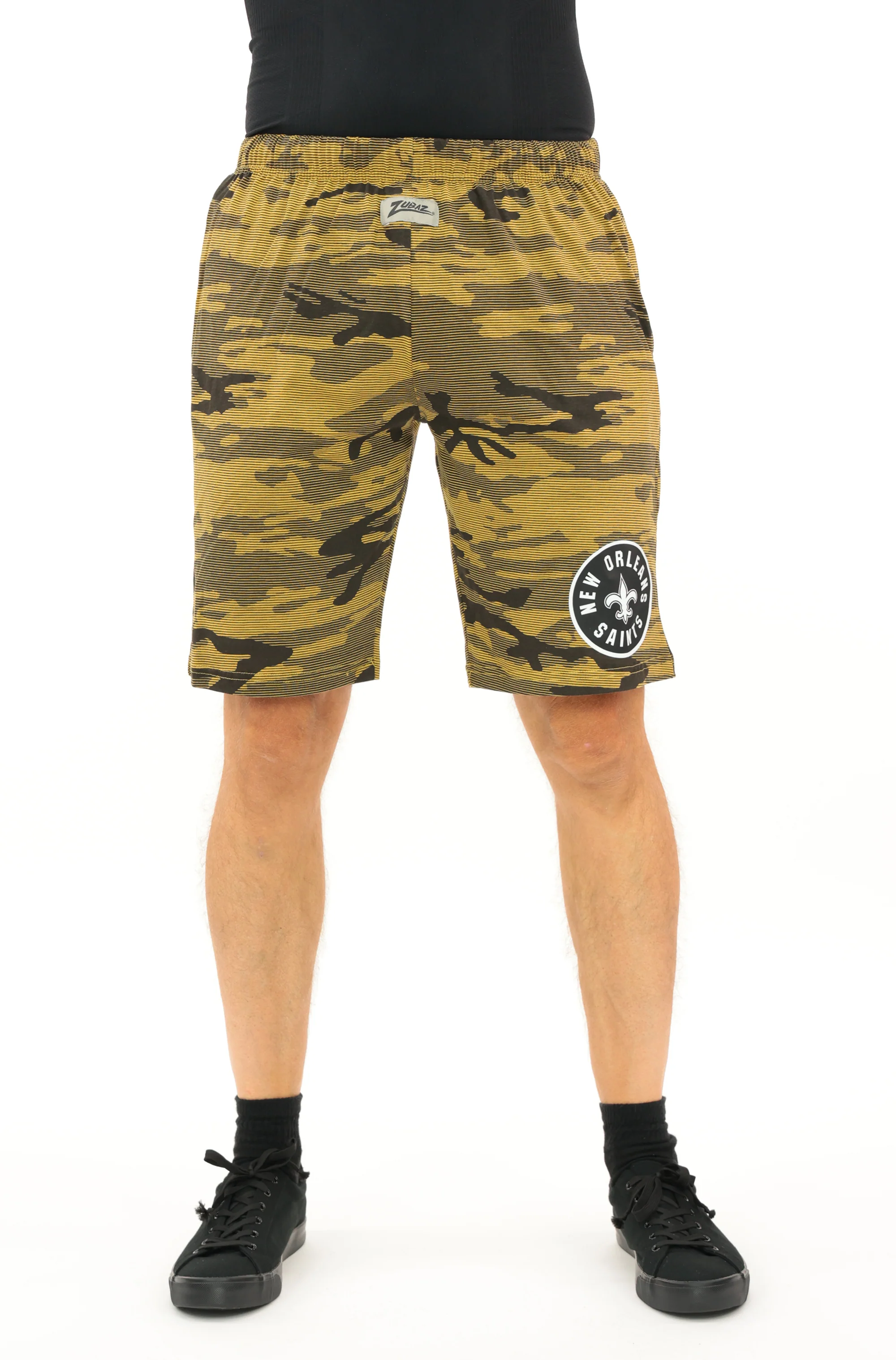 Zubaz NFL Adult Unisex Z88 Camo Lines Shorts, New Orleans Saints - Image 43
