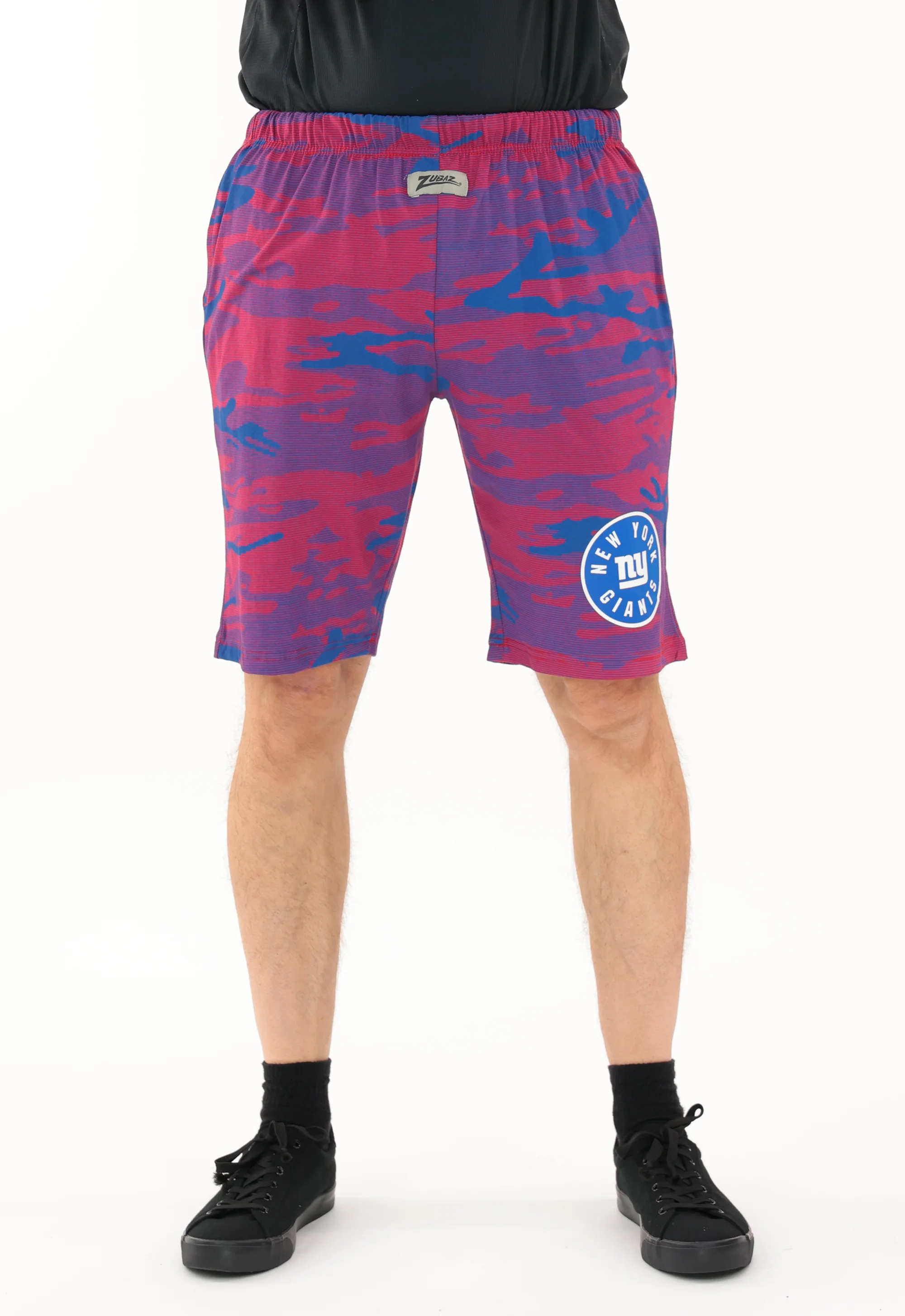 Zubaz NFL Adult Unisex Z88 Camo Lines Shorts, New York Giants - Image 42