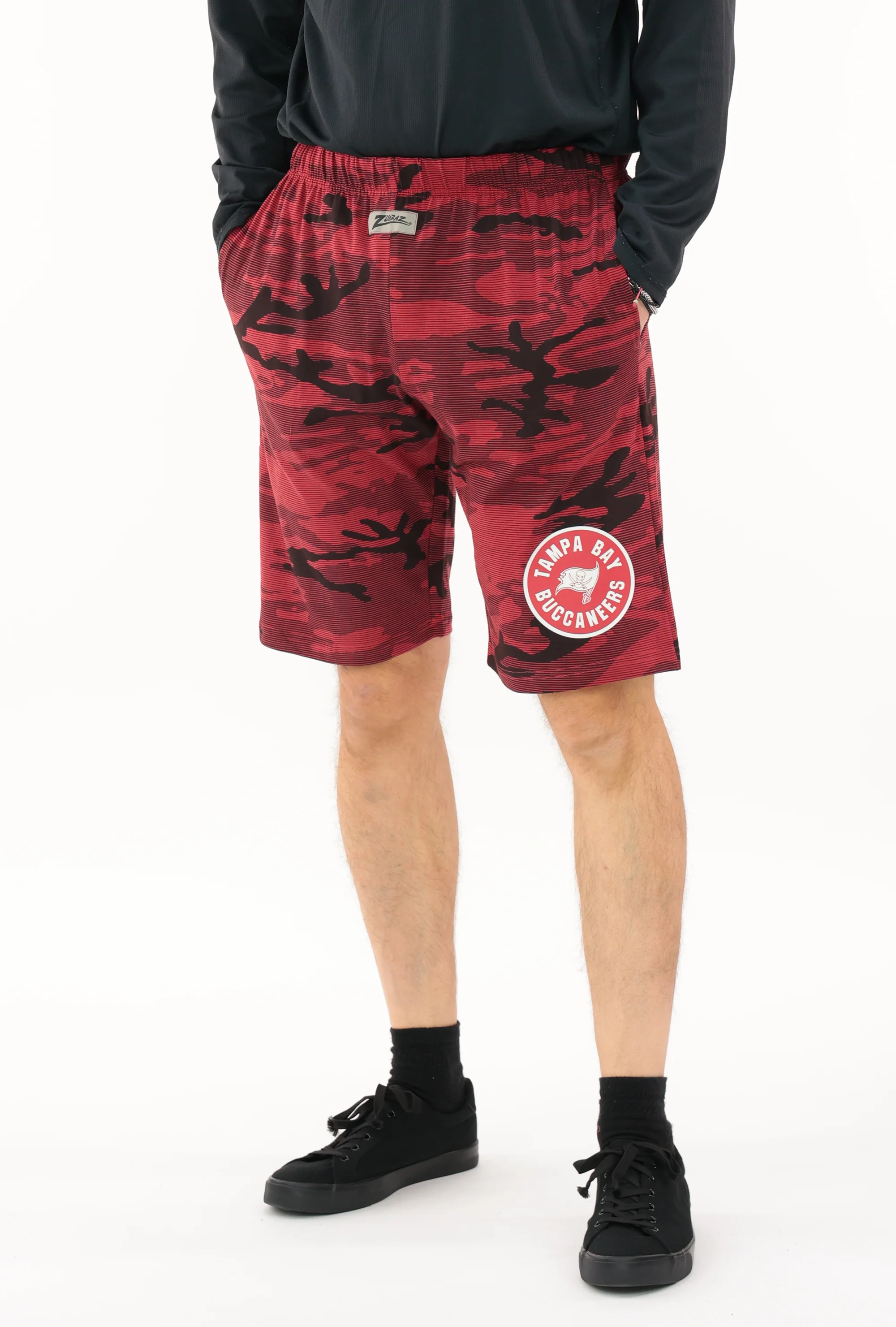 Zubaz NFL Adult Unisex Z88 Camo Lines Shorts, Tampa Bay Buccaneers - Image 19