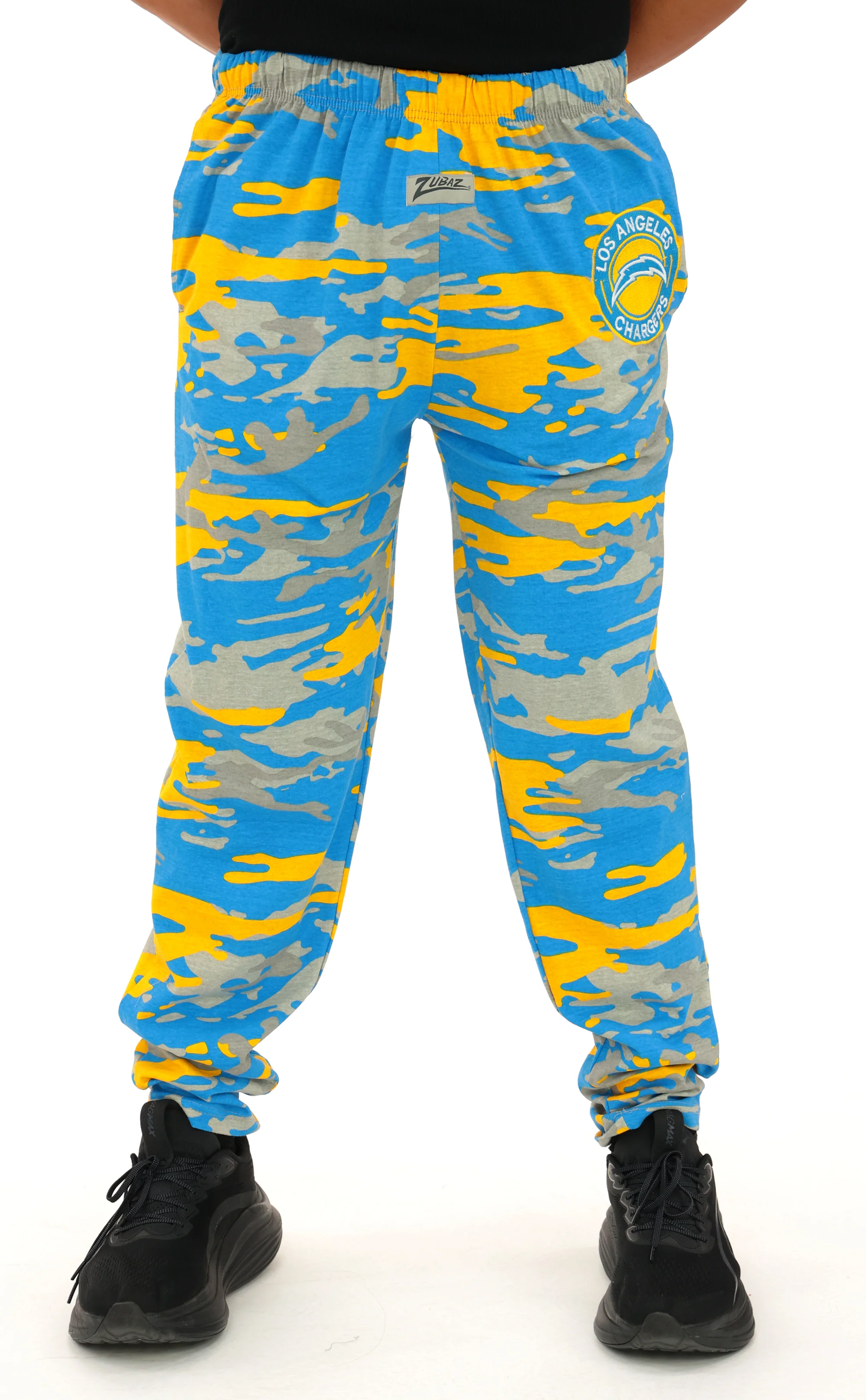 Zubaz NFL Adult Unisex Z88 Embroidered Alt Camo Pants, Los Angeles Chargers - Image 4