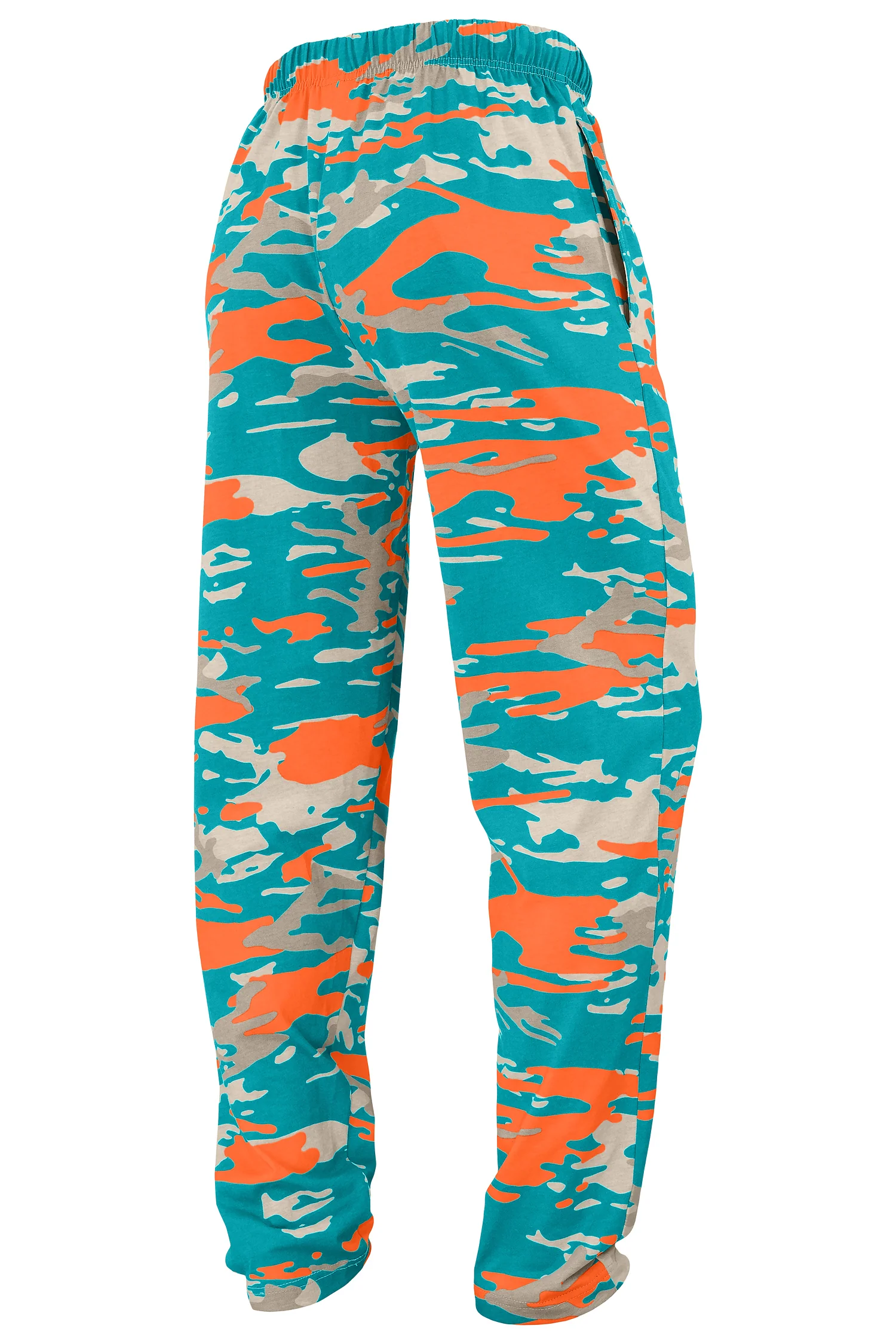 Zubaz NFL Adult Unisex Z88 Embroidered Alt Camo Pants, Miami Dolphins - Image 2