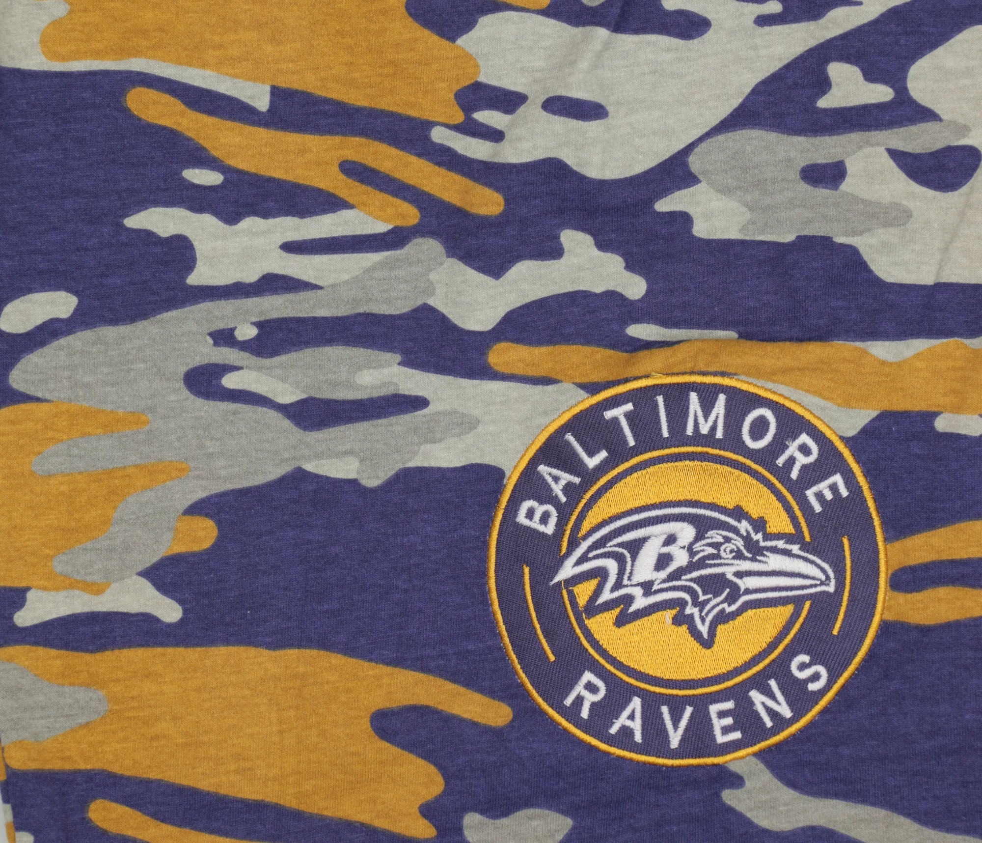 Zubaz NFL Adult Unisex Z88 Embroidered Alt Camo Shorts, Baltimore Ravens - Image 7