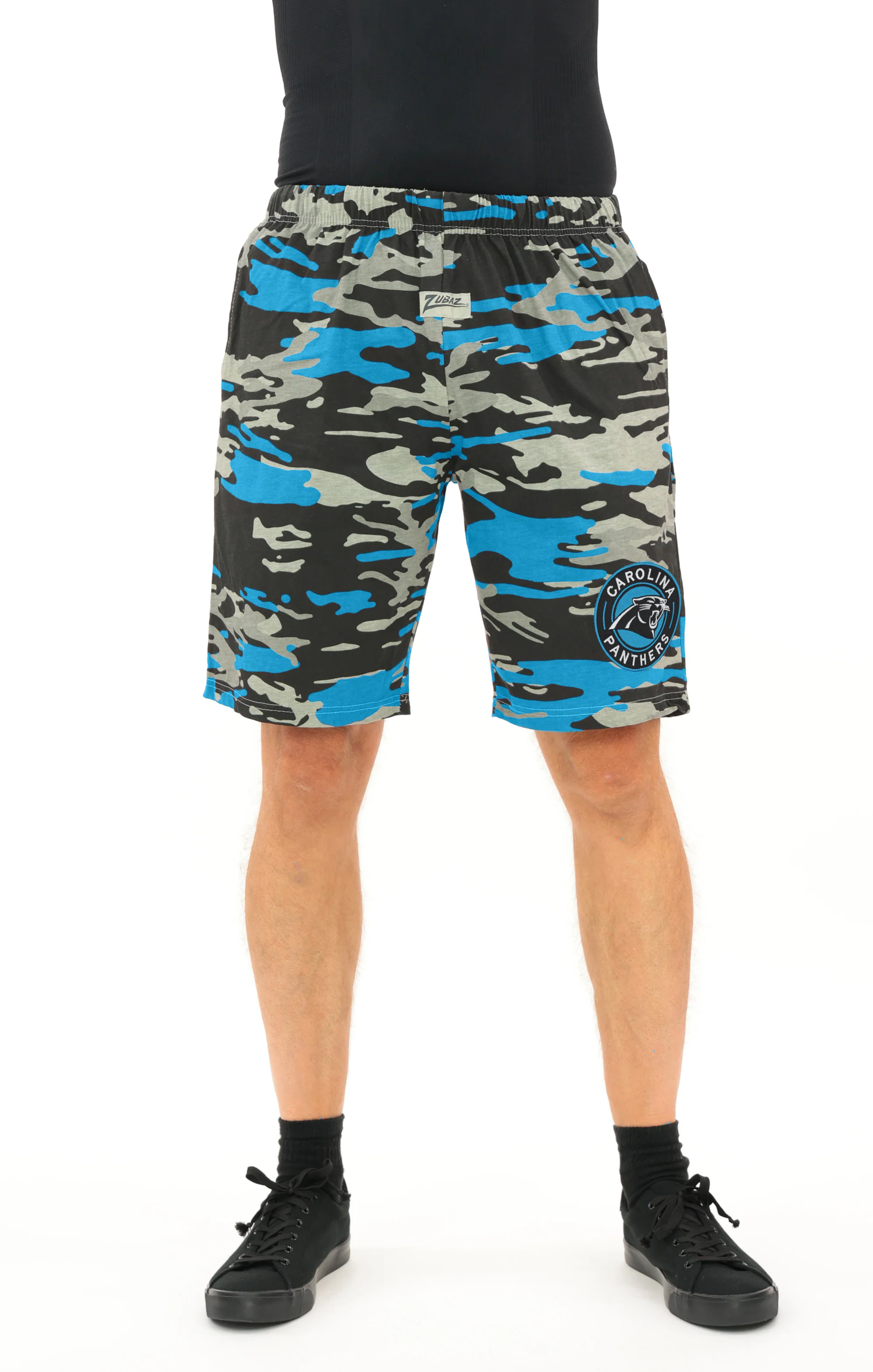 Zubaz NFL Adult Unisex Z88 Embroidered Alt Camo Shorts, Carolina Pantshers - Image 18