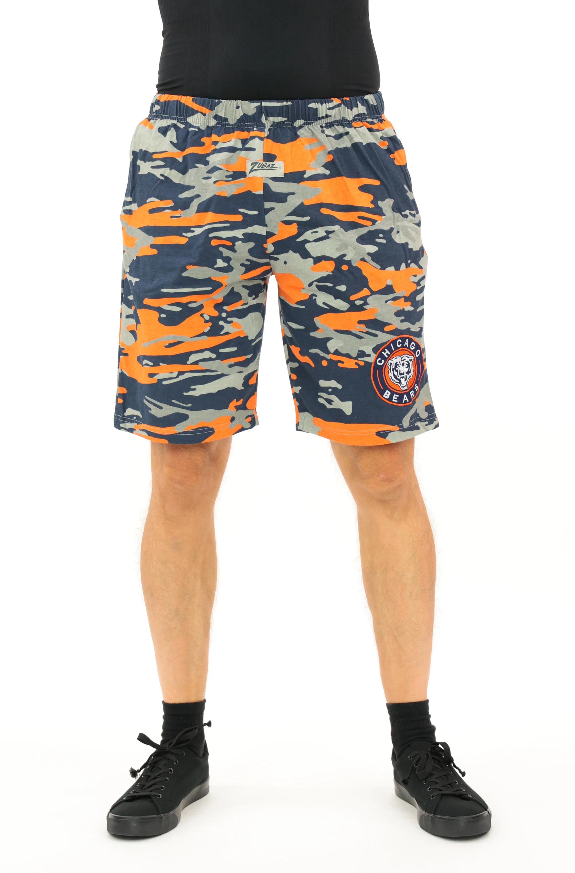Zubaz NFL Adult Unisex Z88 Embroidered Alt Camo Shorts, Chicago Bears - Image 35