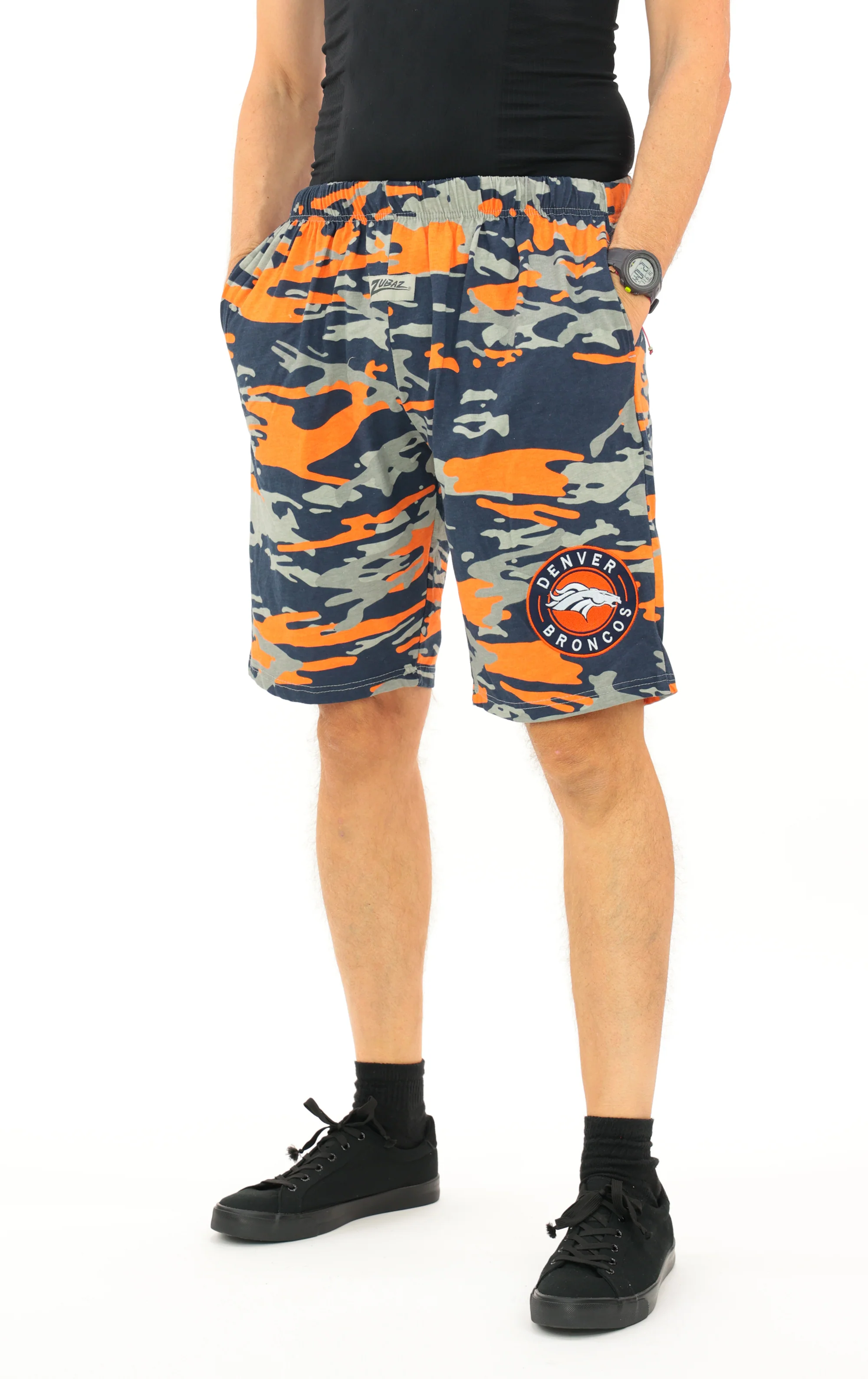 Zubaz NFL Adult Unisex Z88 Embroidered Alt Camo Shorts, Denver Broncos - Image 10
