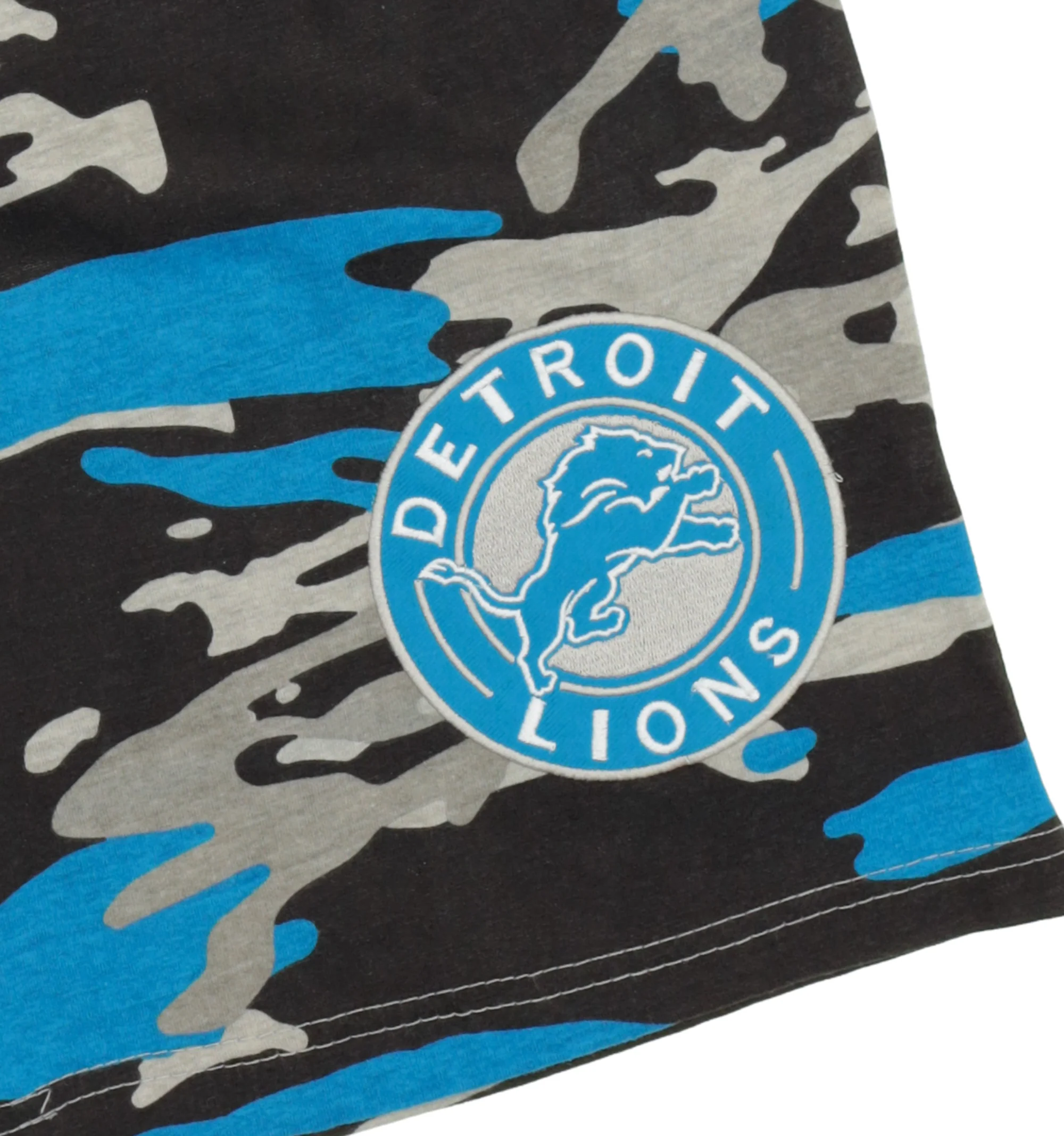 Zubaz NFL Adult Unisex Z88 Embroidered Alt Camo Shorts, Detroit Lions - Image 6
