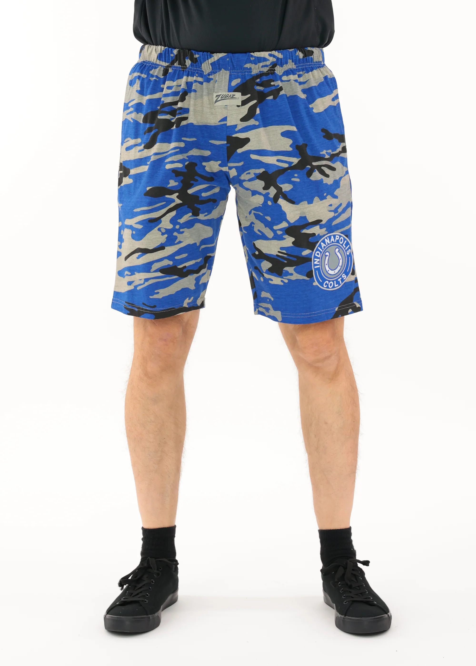 Zubaz NFL Adult Unisex Z88 Embroidered Alt Camo Shorts, Indianapolis Colts - Image 13