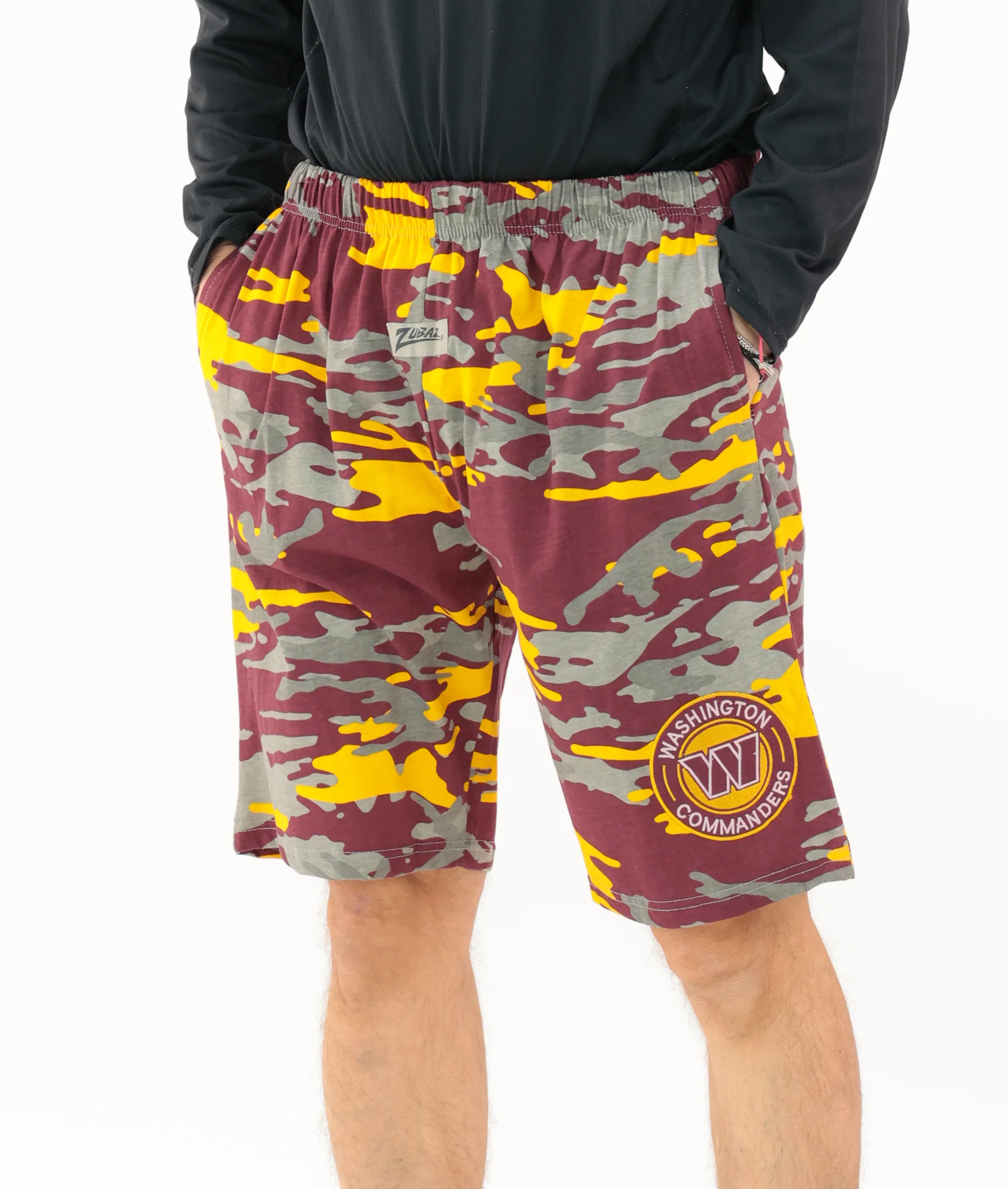 Zubaz NFL Adult Unisex Z88 Embroidered Alt Camo Shorts, Washington Commanders - Image 39