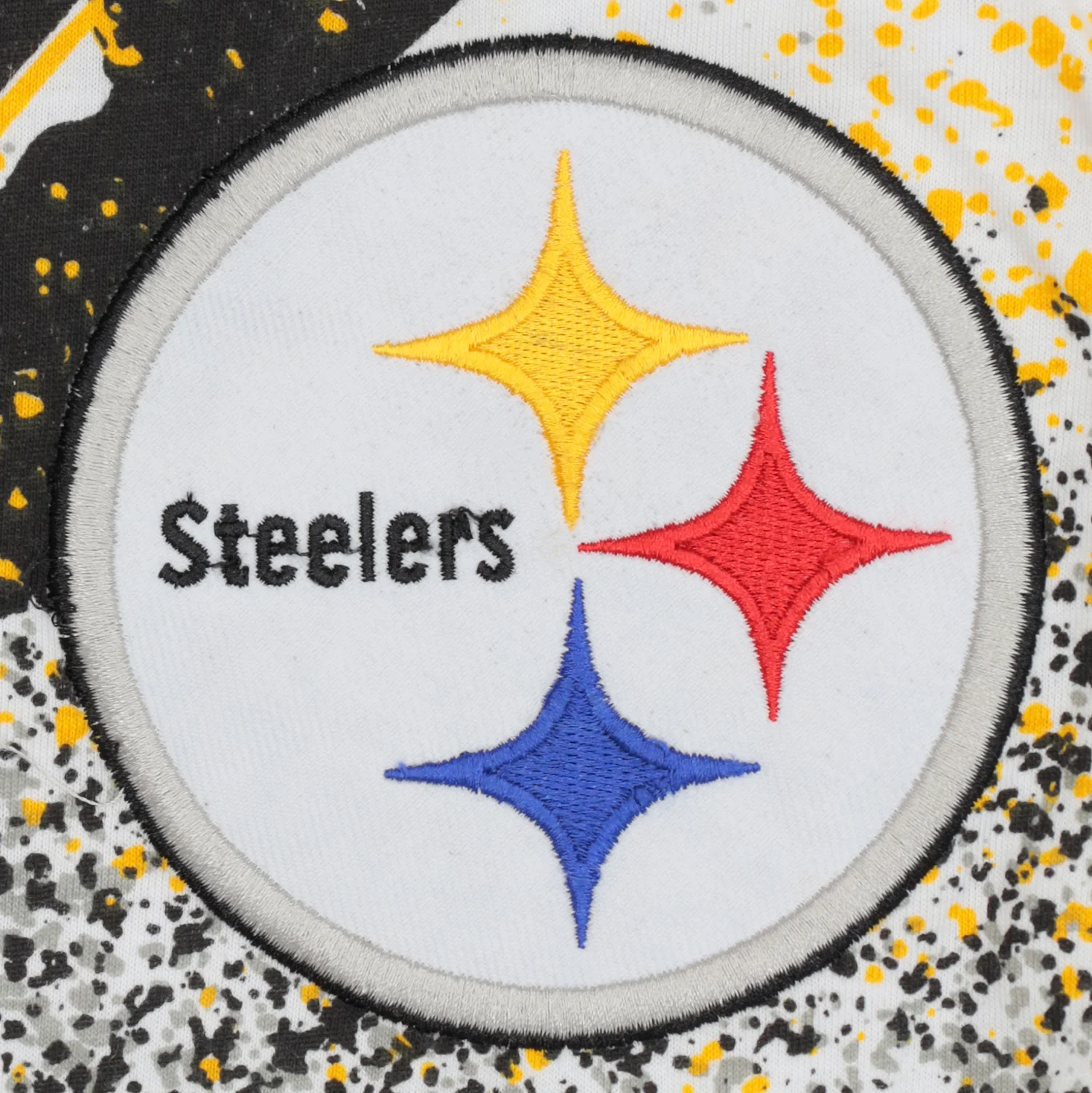 Zubaz NFL Adult Unisex Z88 Embroidered Confetti 3 Color Pants, Pittsburgh Steelers - Image 3