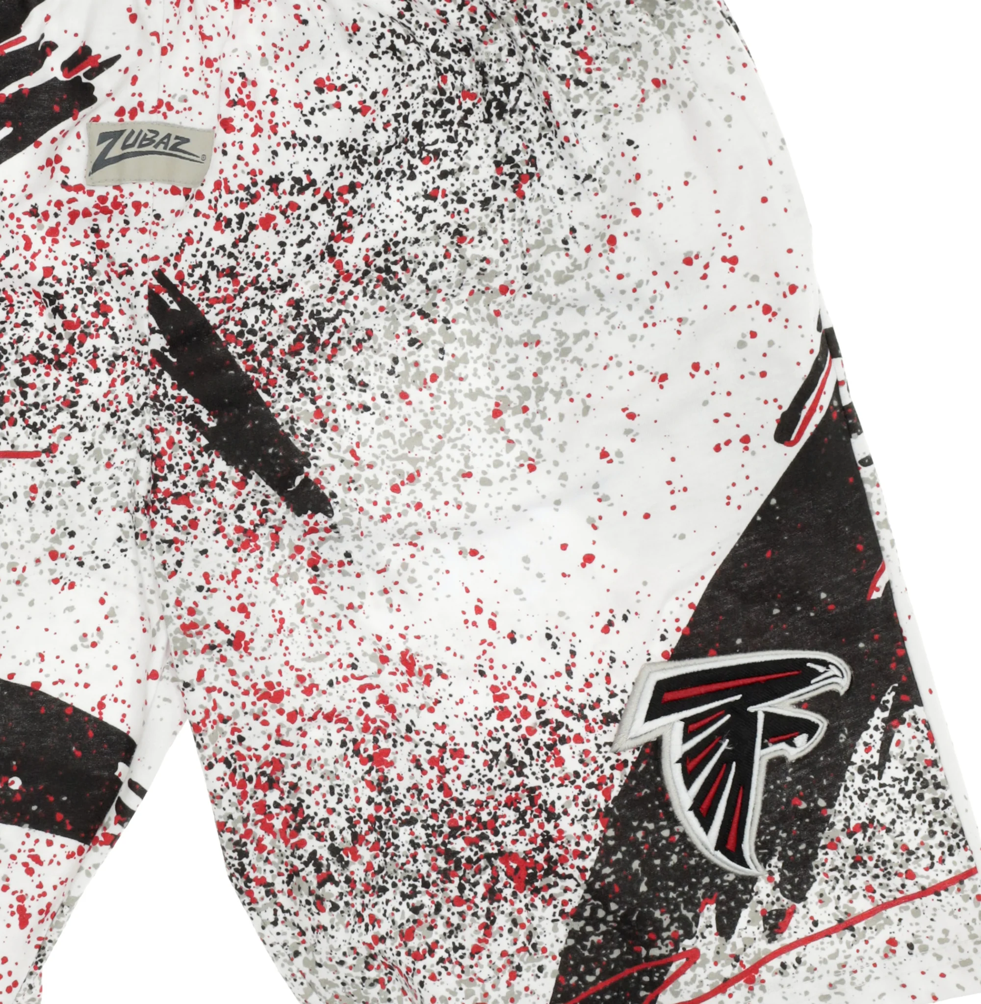 Zubaz NFL Adult Unisex Z88 Embroidered Confetti 3 Team Color Shorts, Atlanta Falcons - Image 23