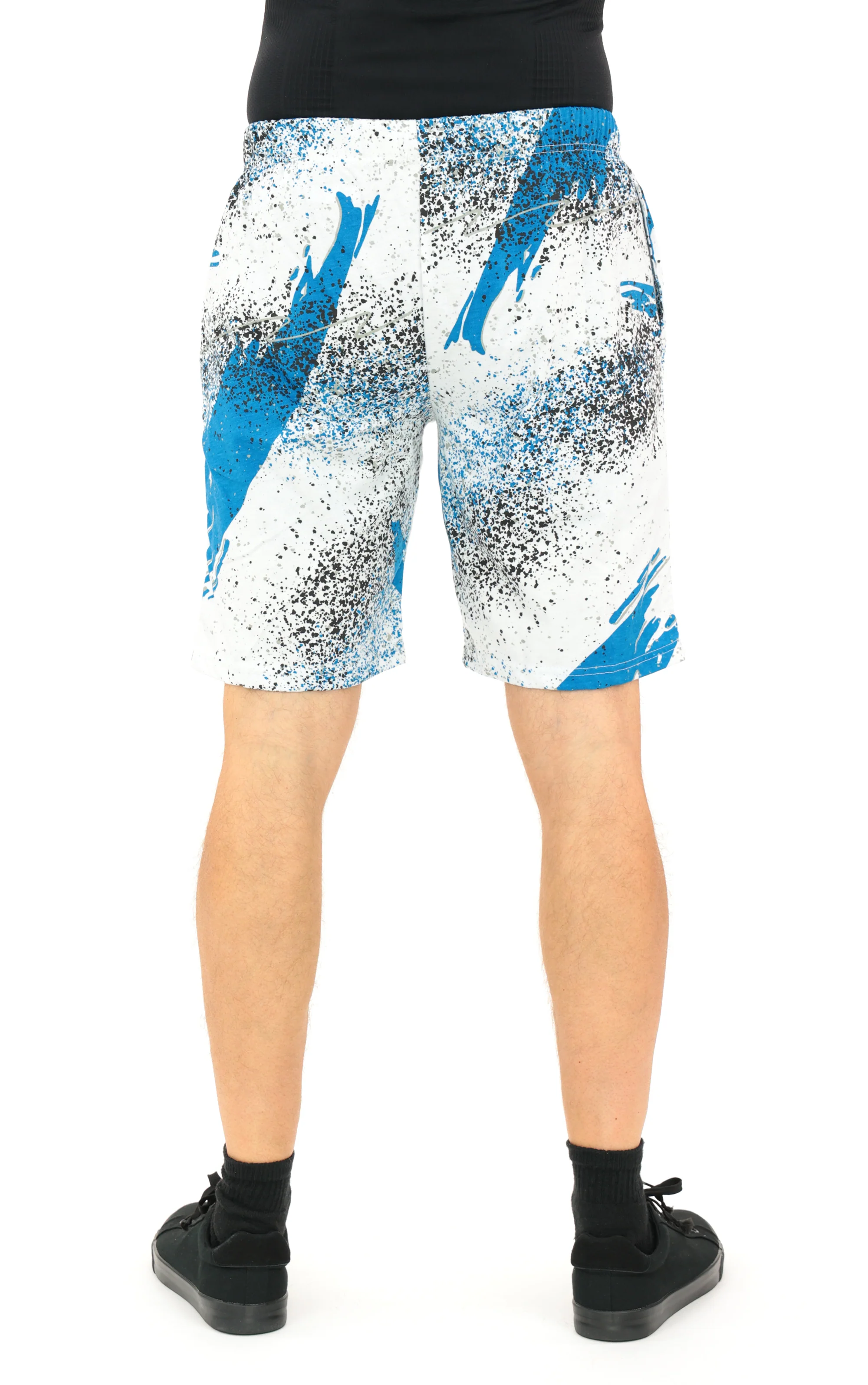 Zubaz NFL Adult Unisex Z88 Embroidered Confetti 3 Team Color Shorts, Detroit Lions - Image 60