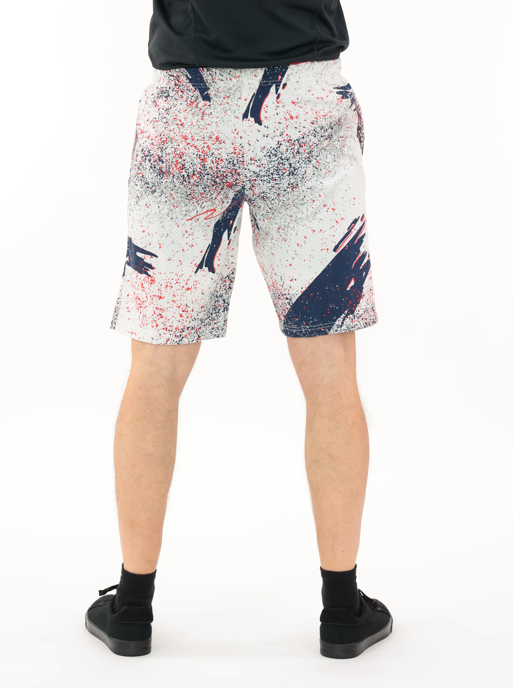 Zubaz NFL Adult Unisex Z88 Embroidered Confetti 3 Team Color Shorts, Houston Texans - Image 56