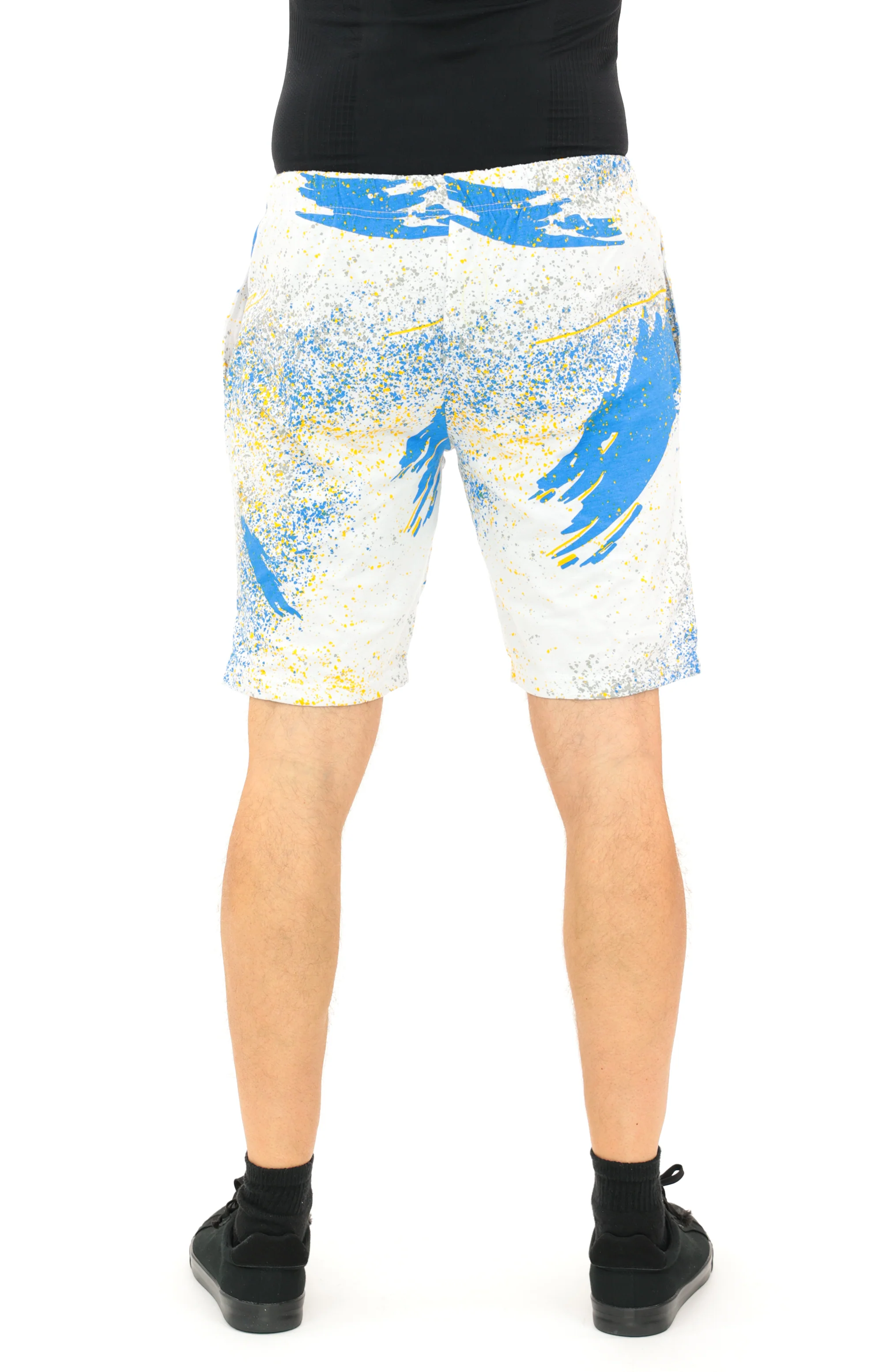 Zubaz NFL Adult Unisex Z88 Embroidered Confetti 3 Team Color Shorts, Los Angeles Chargers - Image 20