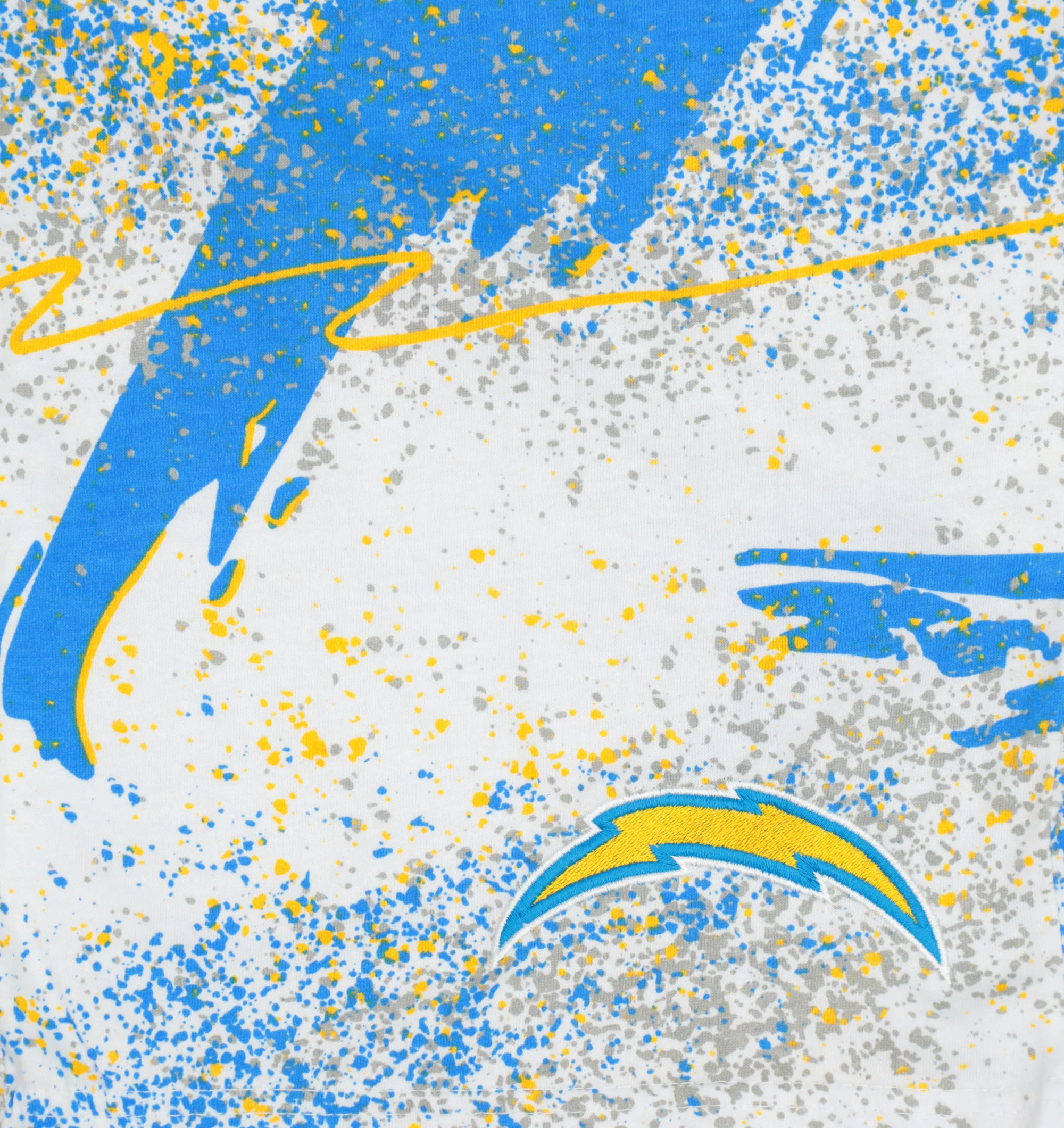 Zubaz NFL Adult Unisex Z88 Embroidered Confetti 3 Team Color Shorts, Los Angeles Chargers - Image 61