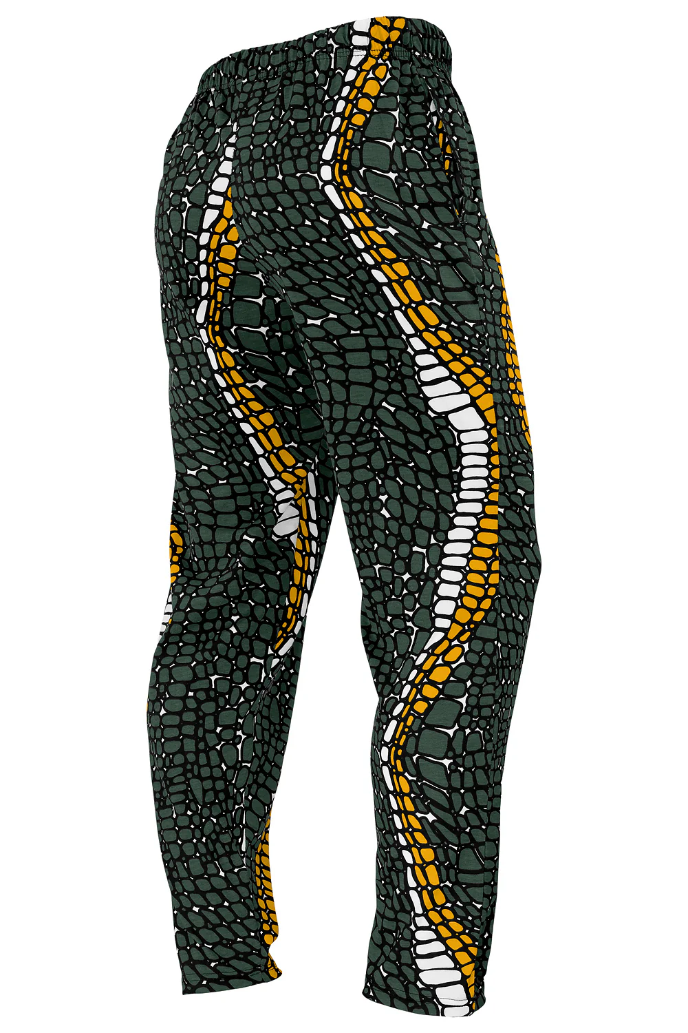 Zubaz NFL Adult Unisex Z88 Embroidered Gator 3 Color Pants, Green Bay Packers - Image 2