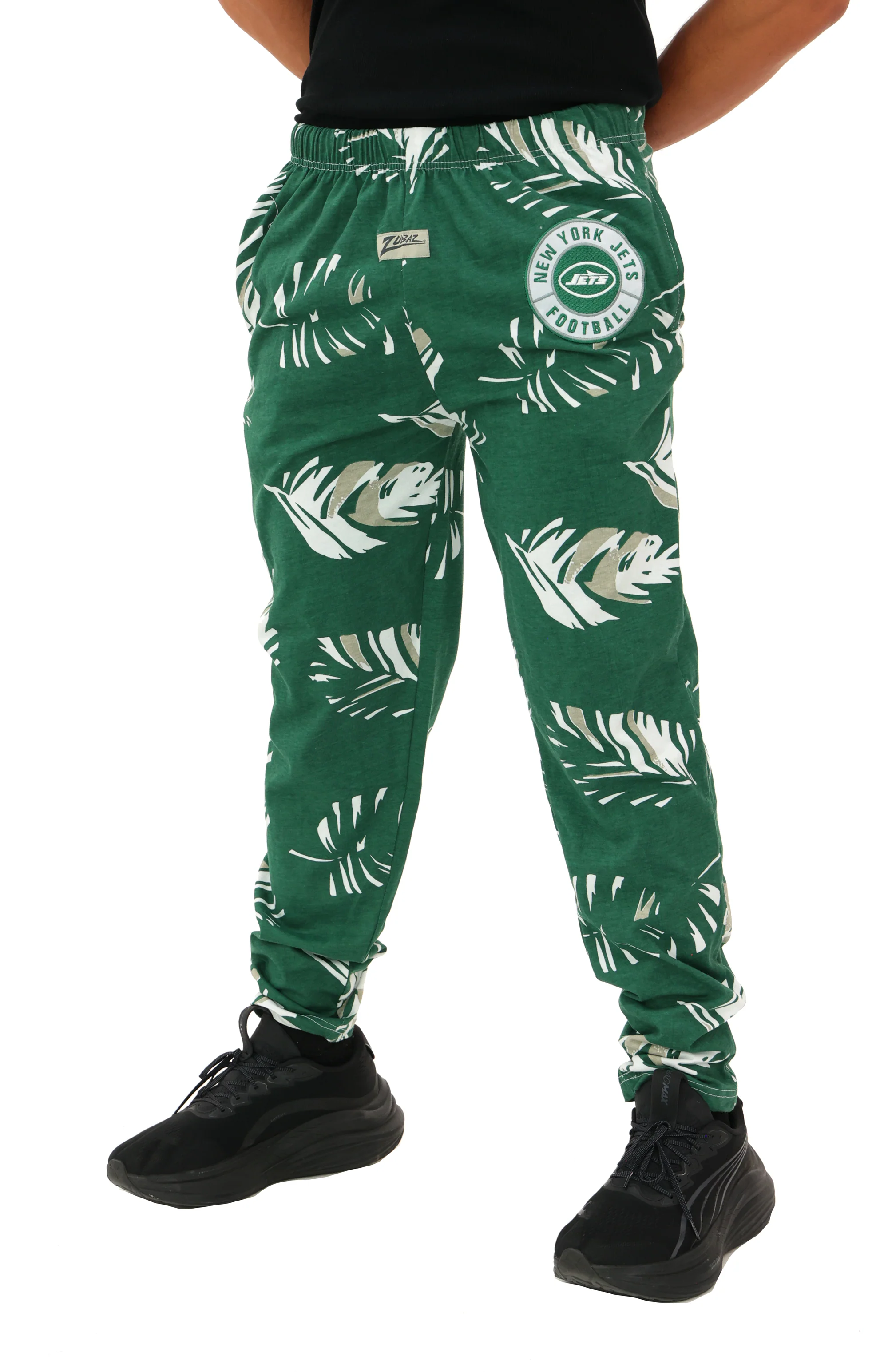 Zubaz NFL Adult Unisex Z88 Embroidered Leaf 3 Color Pants, New York Jets - Image 47