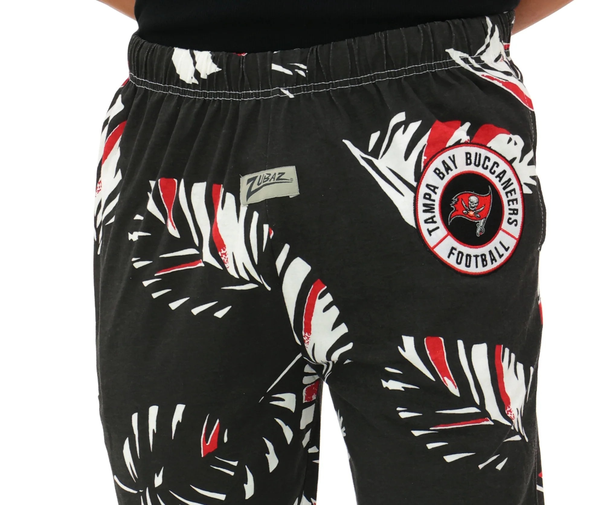 Zubaz NFL Adult Unisex Z88 Embroidered Leaf 3 Color Pants, Tampa Bay Buccaneers - Image 13