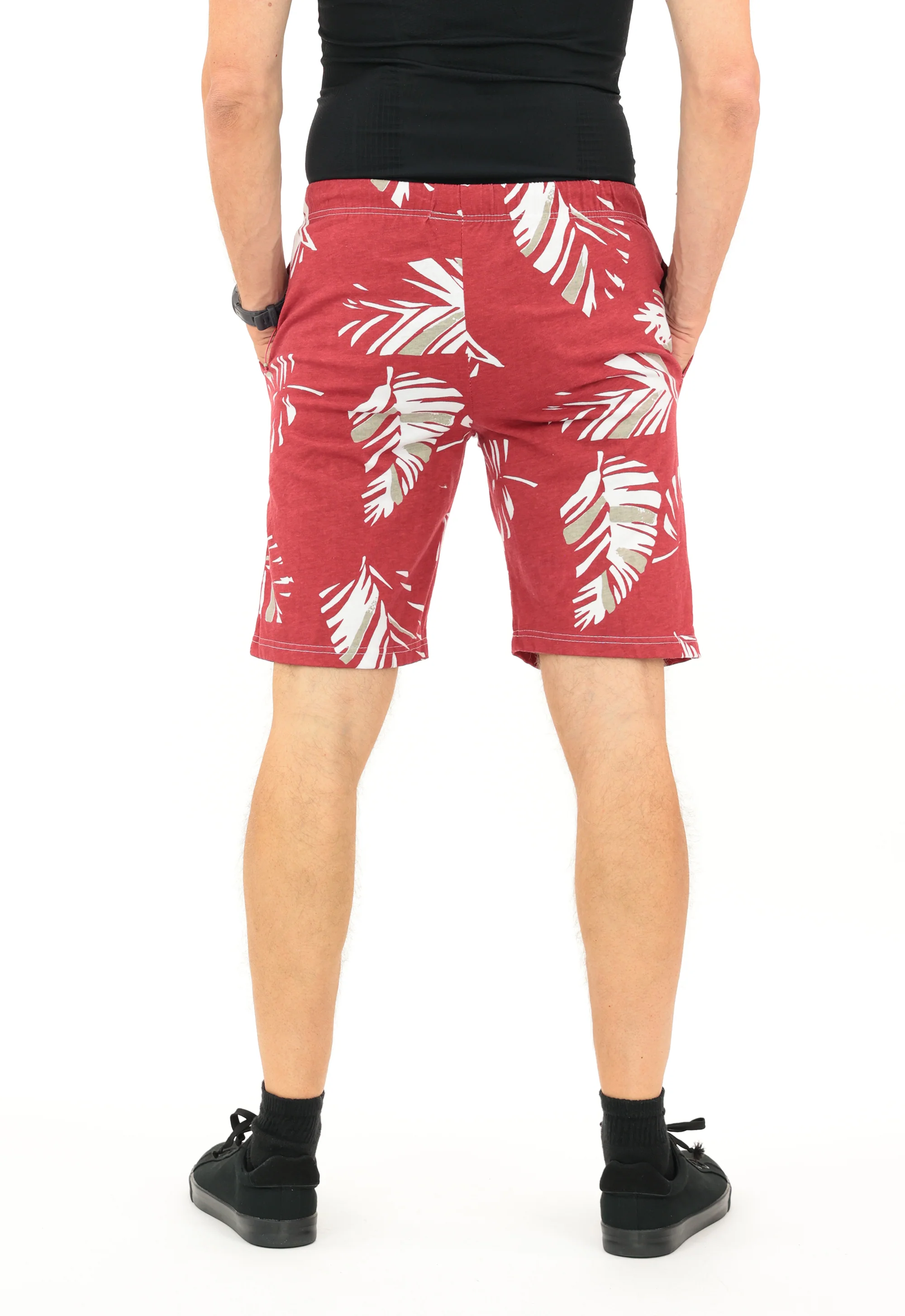 Zubaz NFL Adult Unisex Z88 Embroidered Leaf 3 Team Color Shorts, Arizona Cardinals - Image 51
