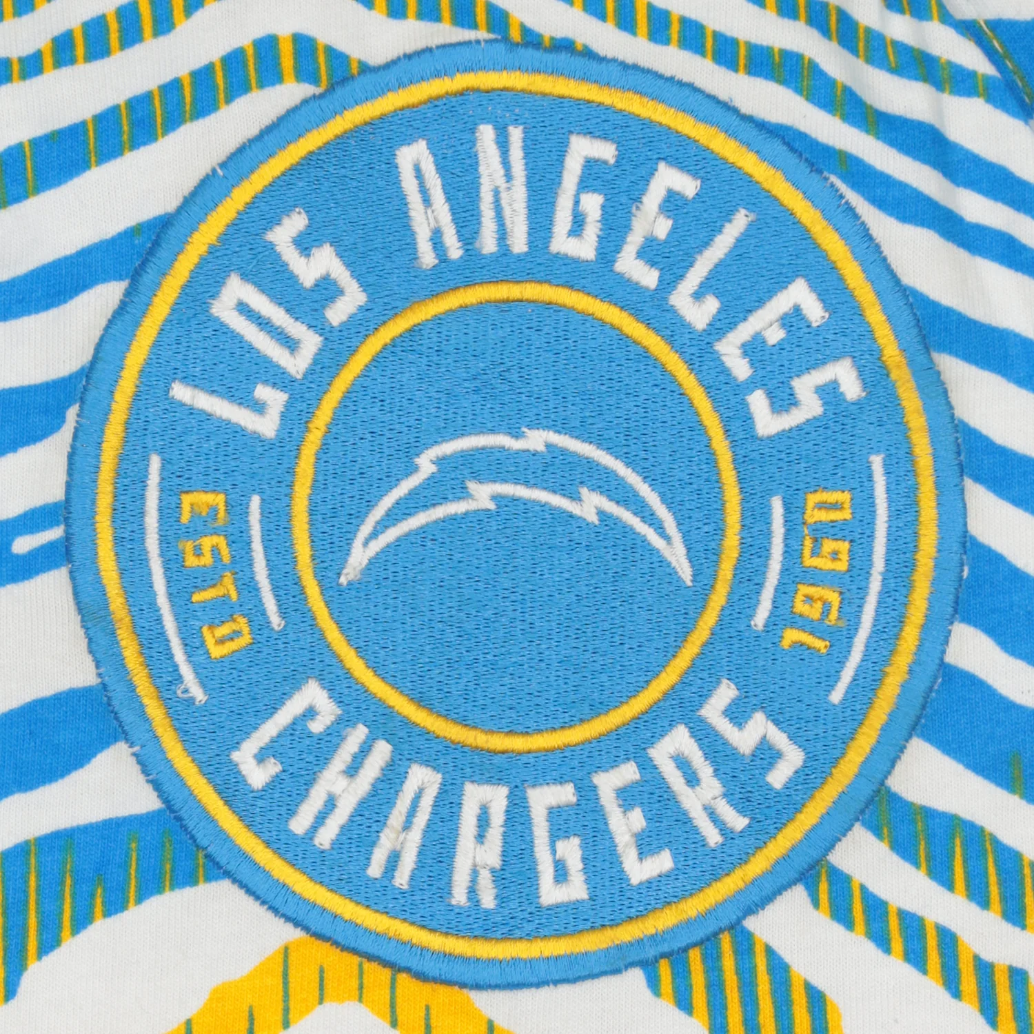 Zubaz NFL Adult Unisex Z88 Embroidered Zebra Ombre TMC Pants, Los Angeles Chargers - Image 12