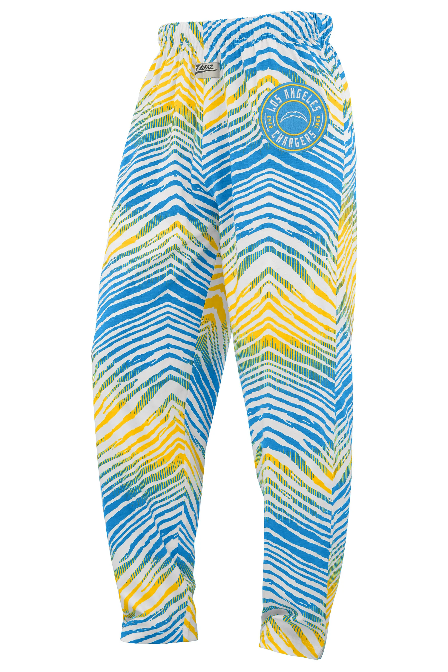 Zubaz NFL Adult Unisex Z88 Embroidered Zebra Ombre TMC Pants, Los Angeles Chargers - Image 25