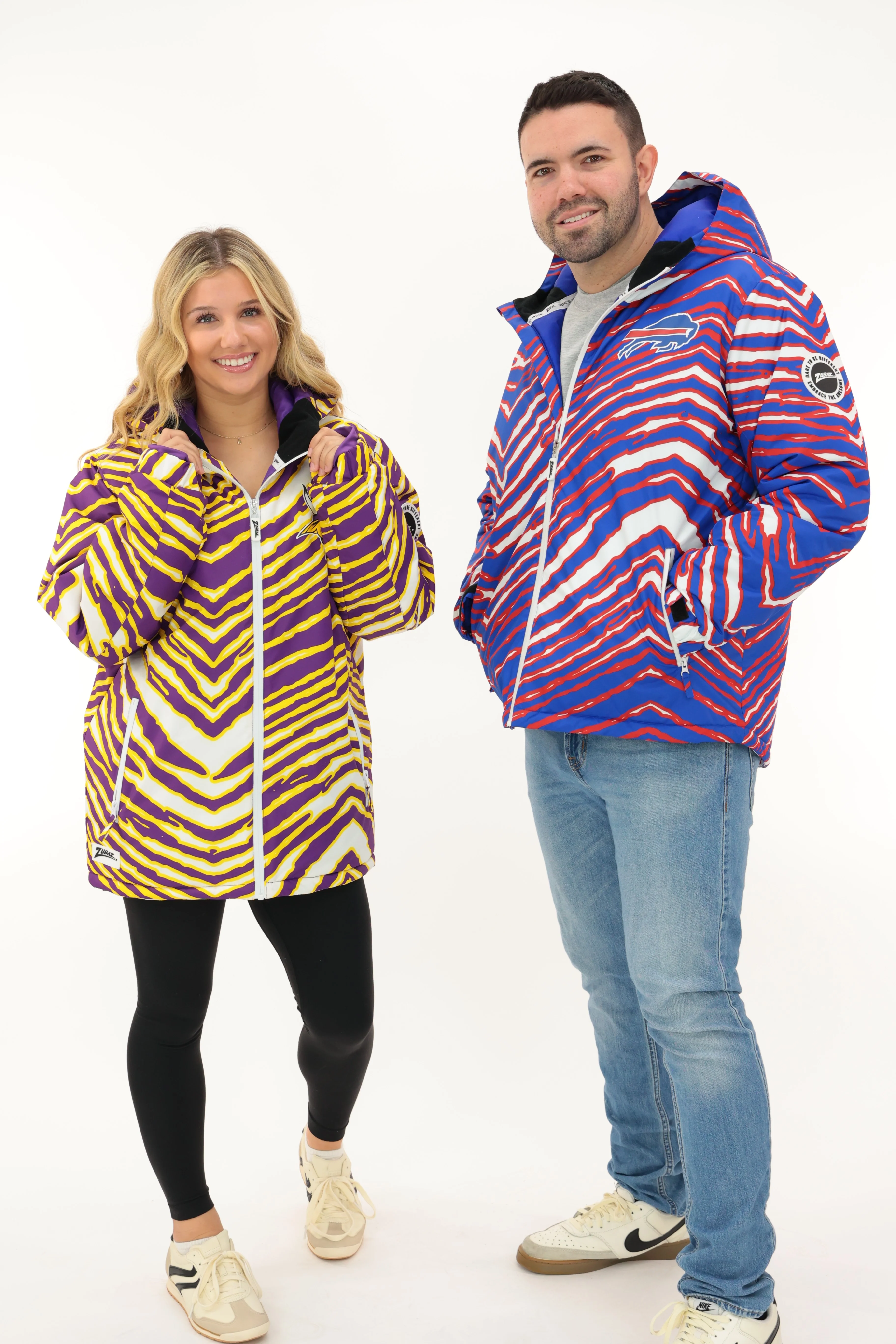 Zubaz NFL Adult Unisex Zebra Team Color Bleacher Blazer Snow Jacket, Cleveland Browns - Image 7