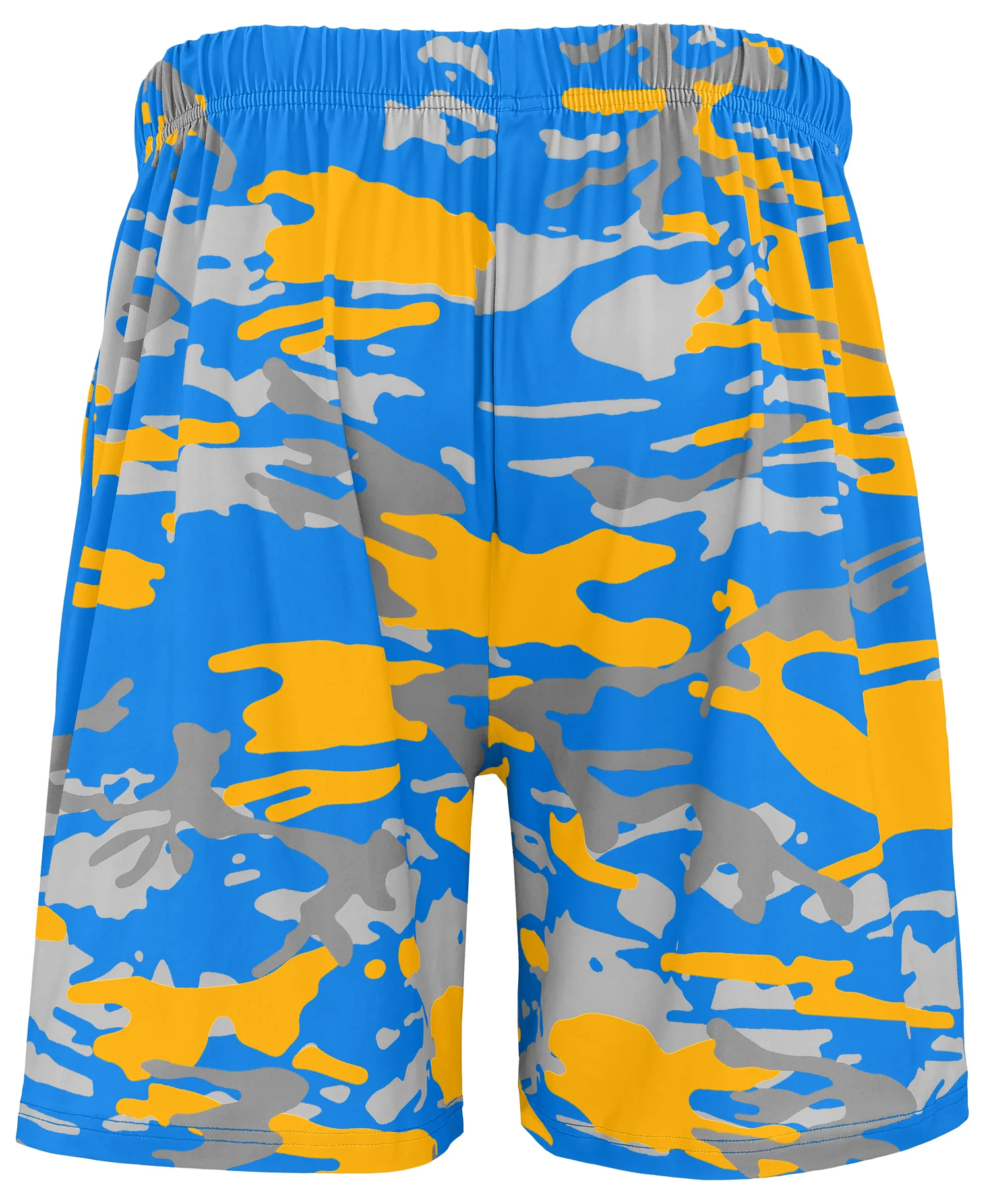 Zubaz NFL Men's 7in Alternate Camo Established Block Text Shorts, Los Angeles Chargers - Image 3