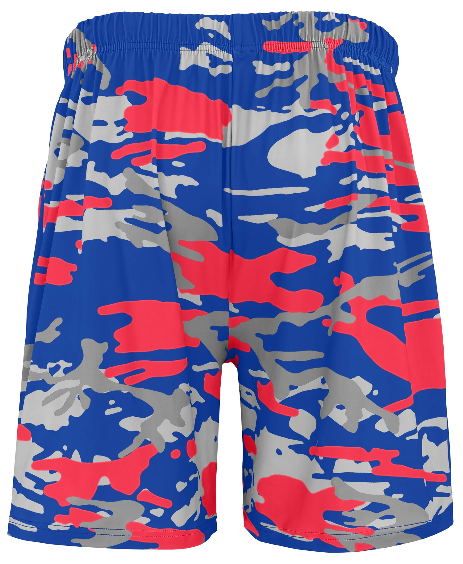 Zubaz NFL Men's 7in Alternate Camo Established Block Text Shorts, New York Giants - Image 3