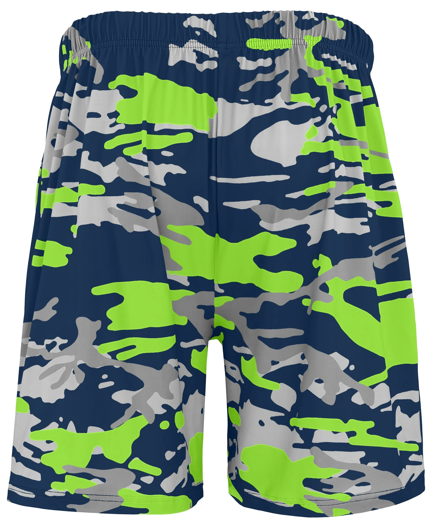 Zubaz NFL Men's 7in Alternate Camo Established Block Text Shorts, Seattle Seahawks - Image 3