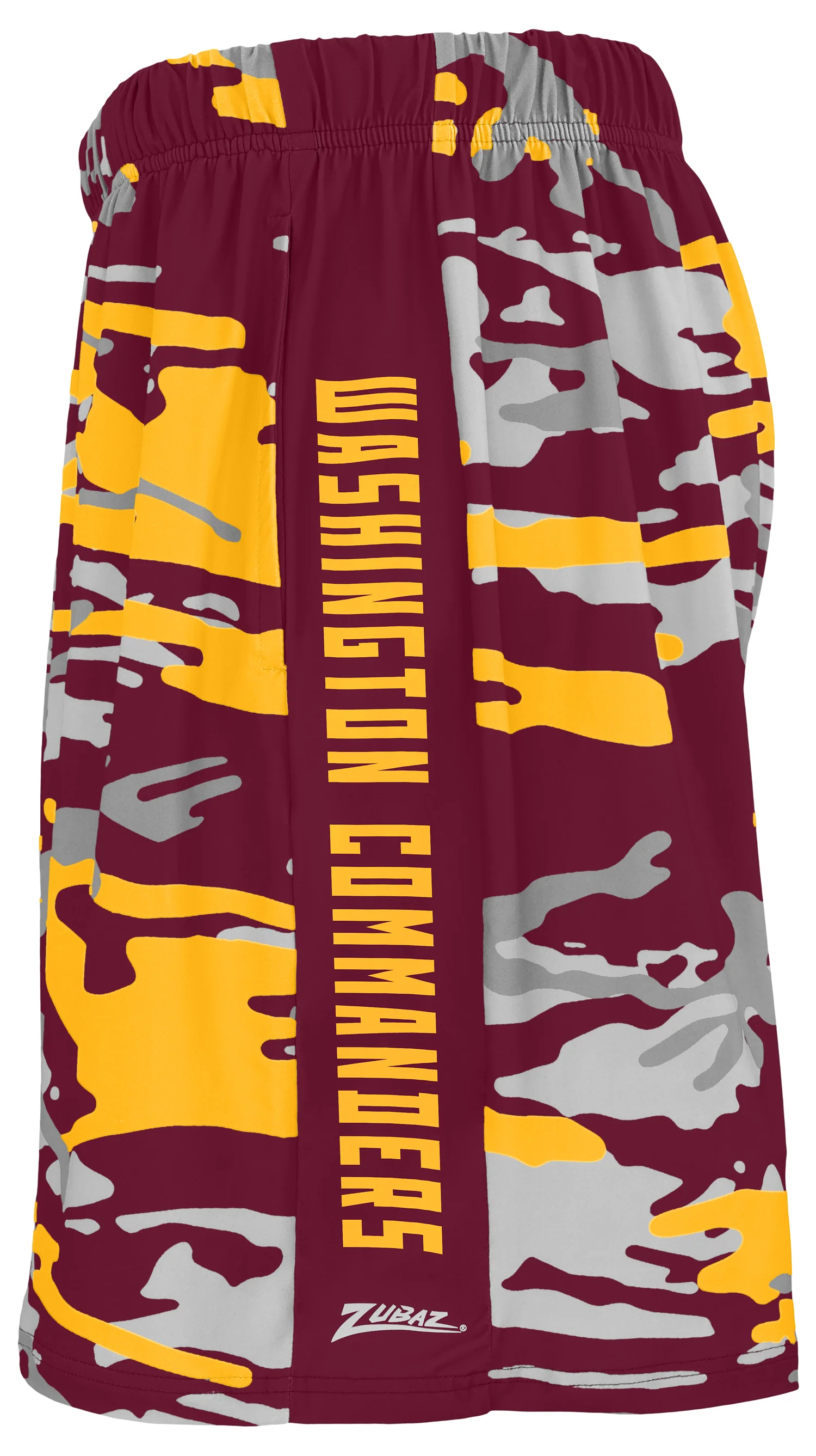 Zubaz NFL Men's 7in Alternate Camo Established Block Text Shorts, Washington Commanders - Image 2