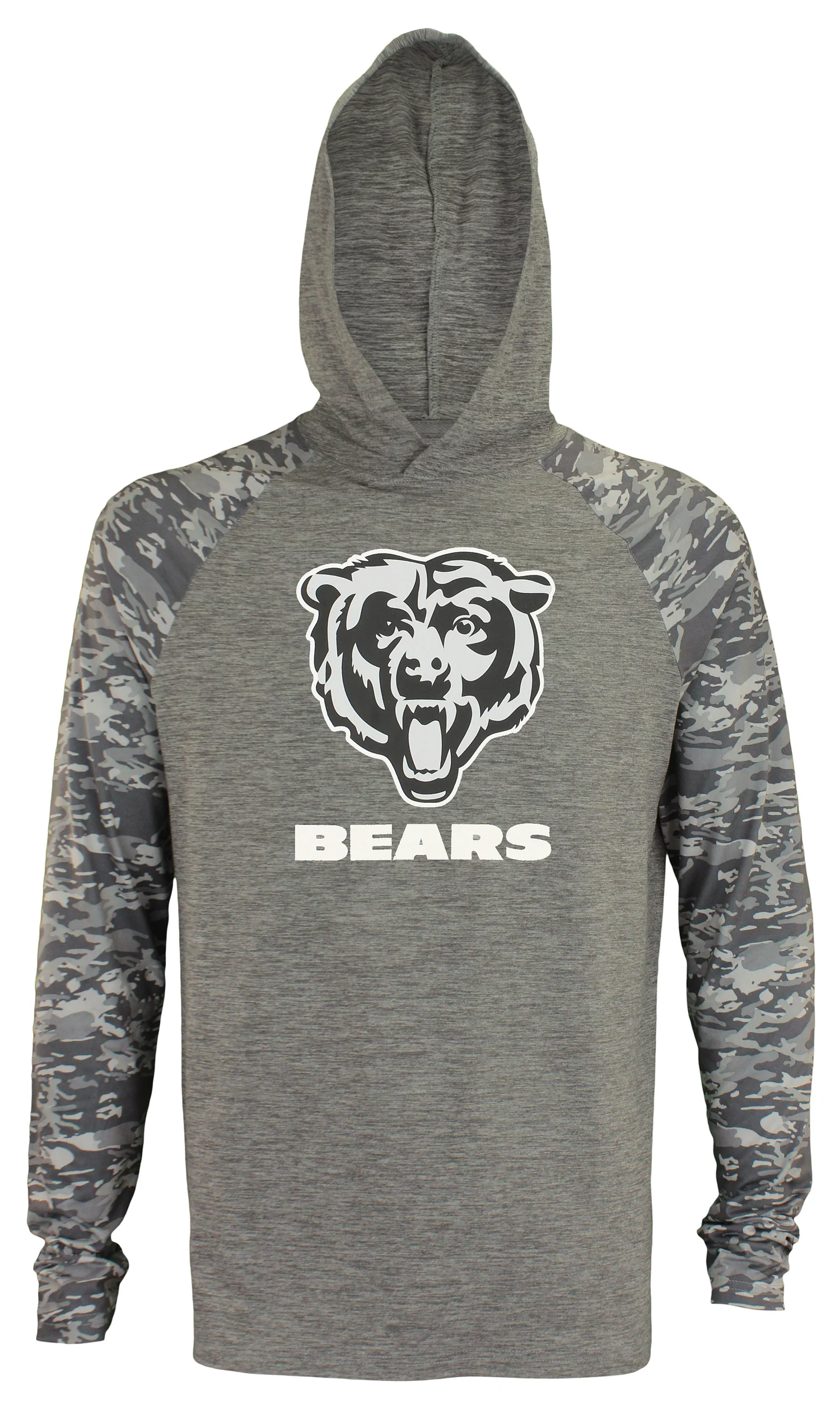 Zubaz NFL Chicago Bears Lightweight Long Sleeve Space Dye Hoodie - Image 3