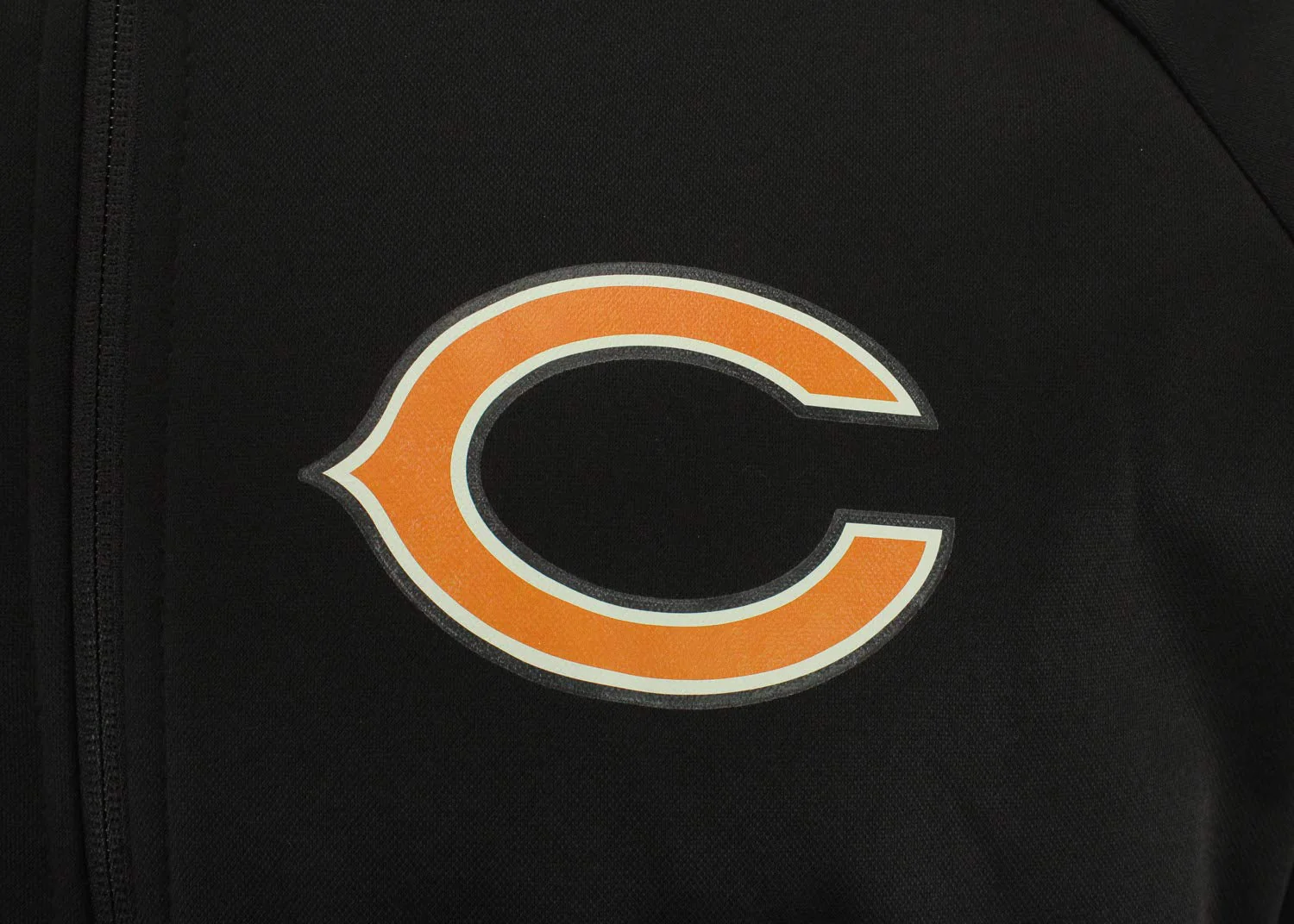 Zubaz NFL Chicago Bears Men's Heavyweight Full Zip Performance Fleece Hoodie - Image 2