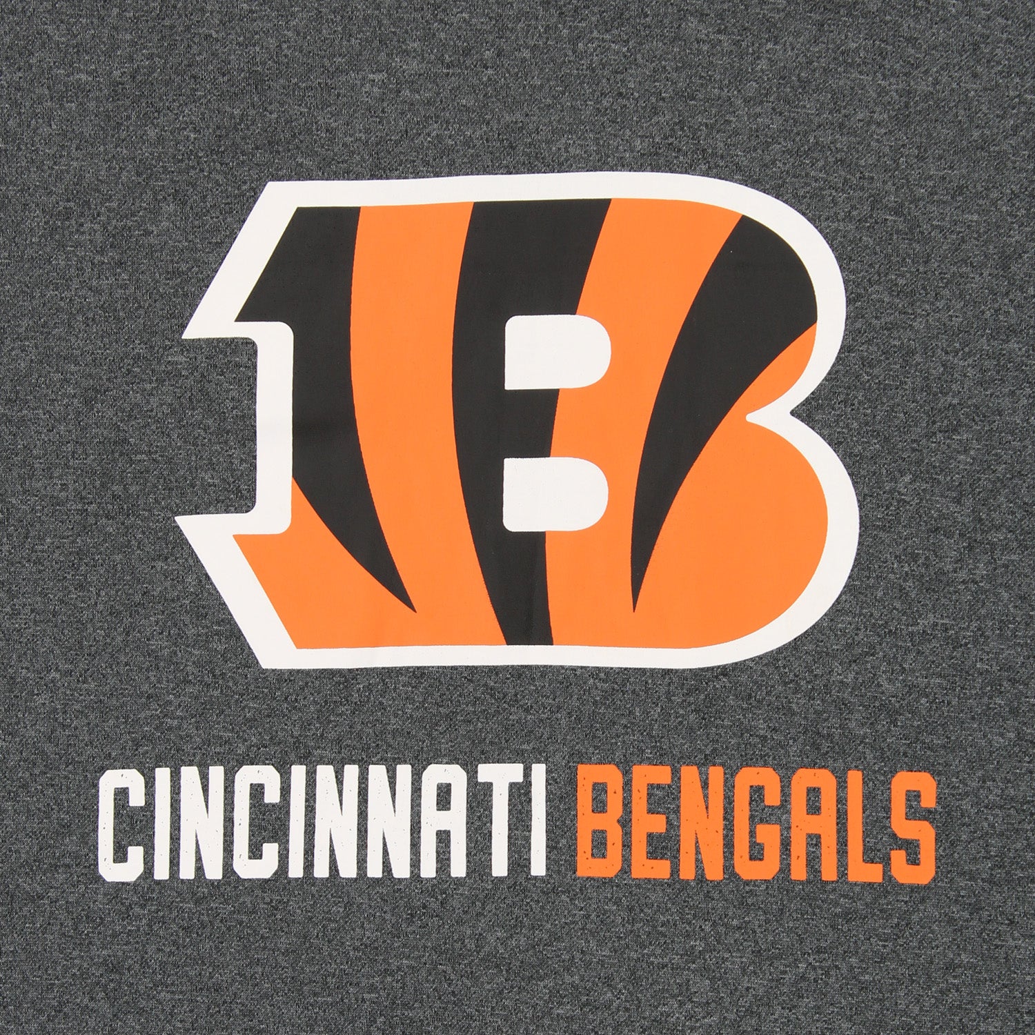 Zubaz NFL Cincinnati Bengals Men's Heather Grey Performance Fleece Hoodie - Image 2