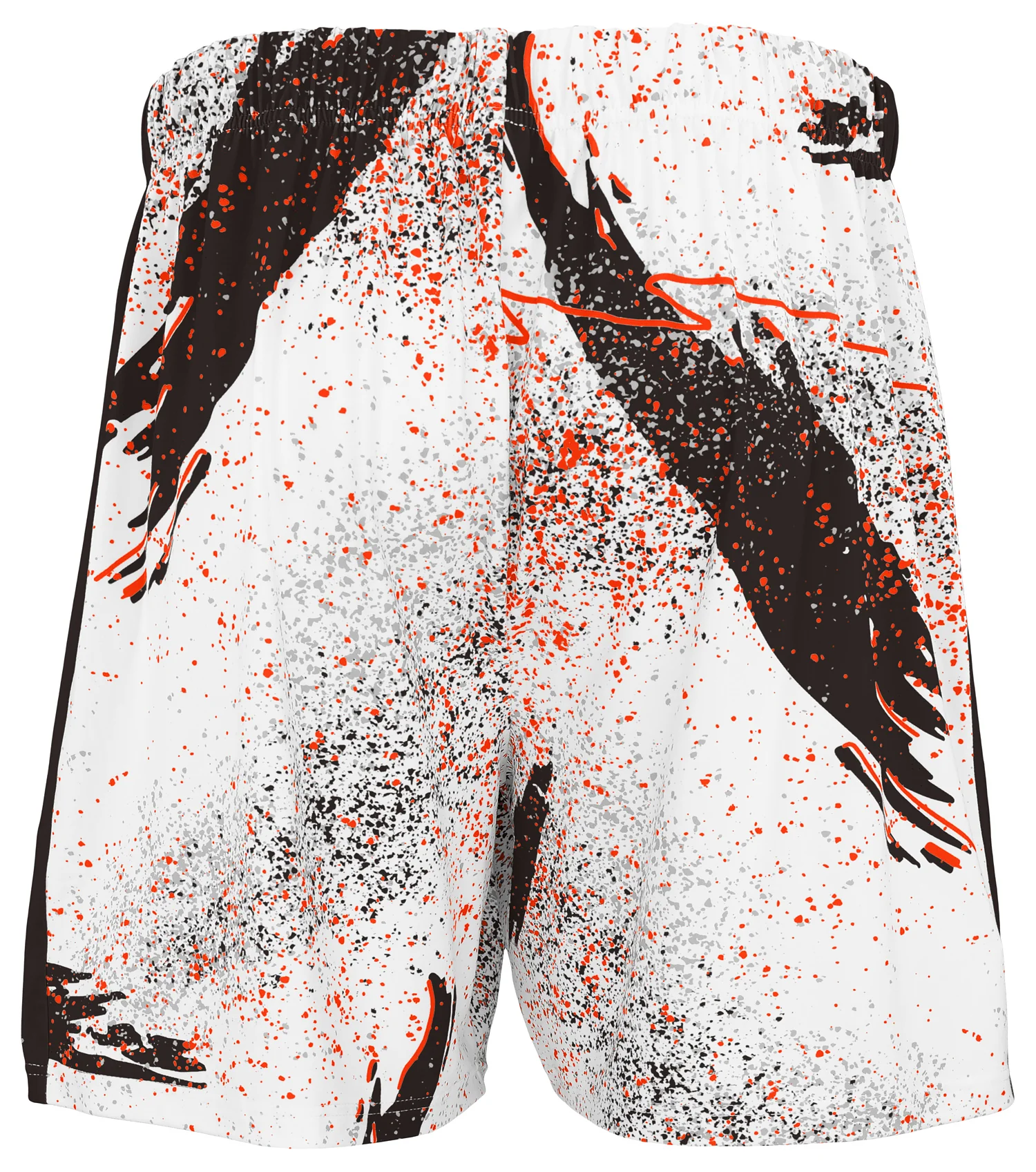 Zubaz NFL Men's 7in Confetti Overtime Block Text Shorts, Cleveland Browns - Image 3