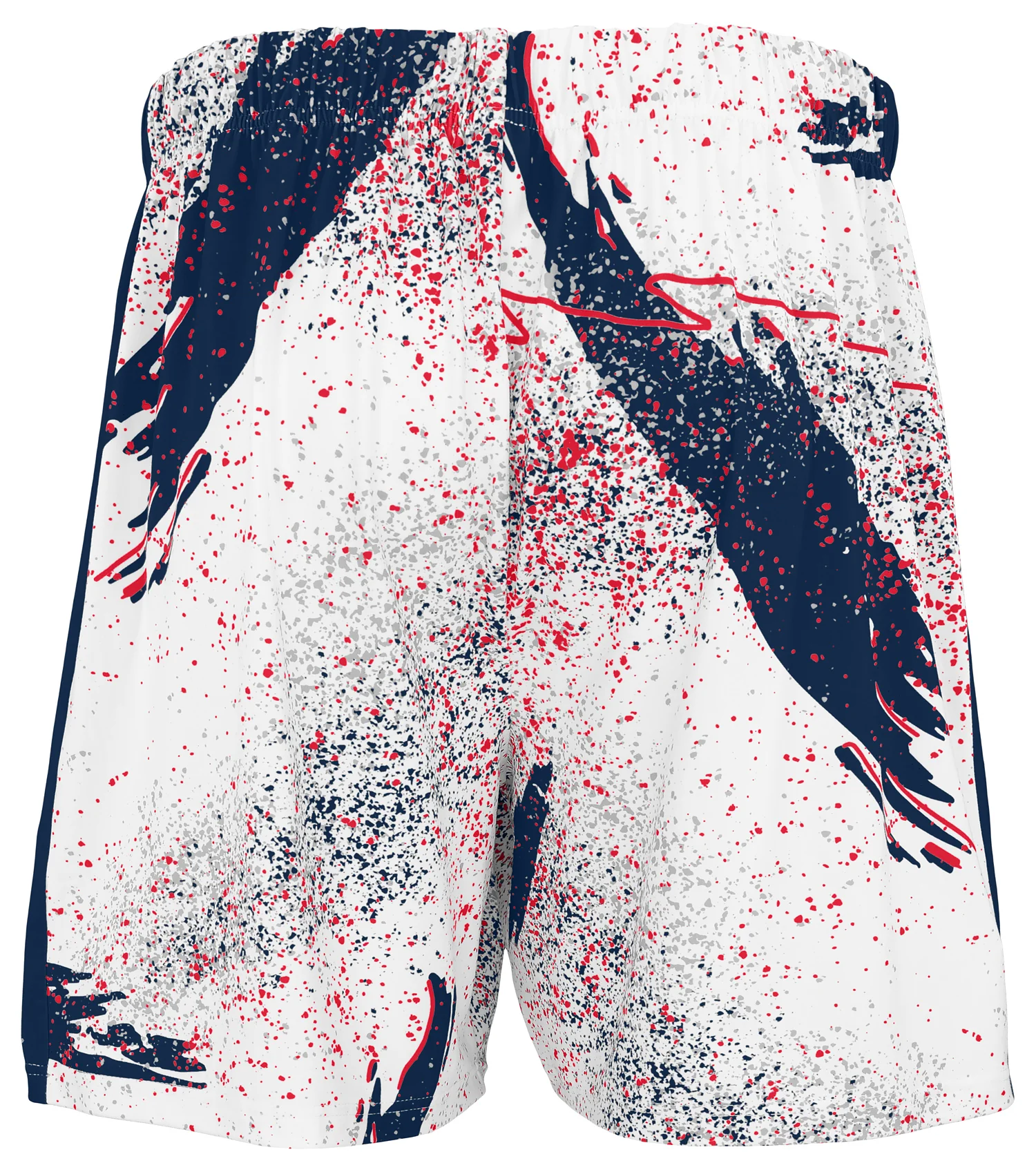Zubaz NFL Men's 7in Confetti Overtime Block Text Shorts, Houston Texans - Image 3