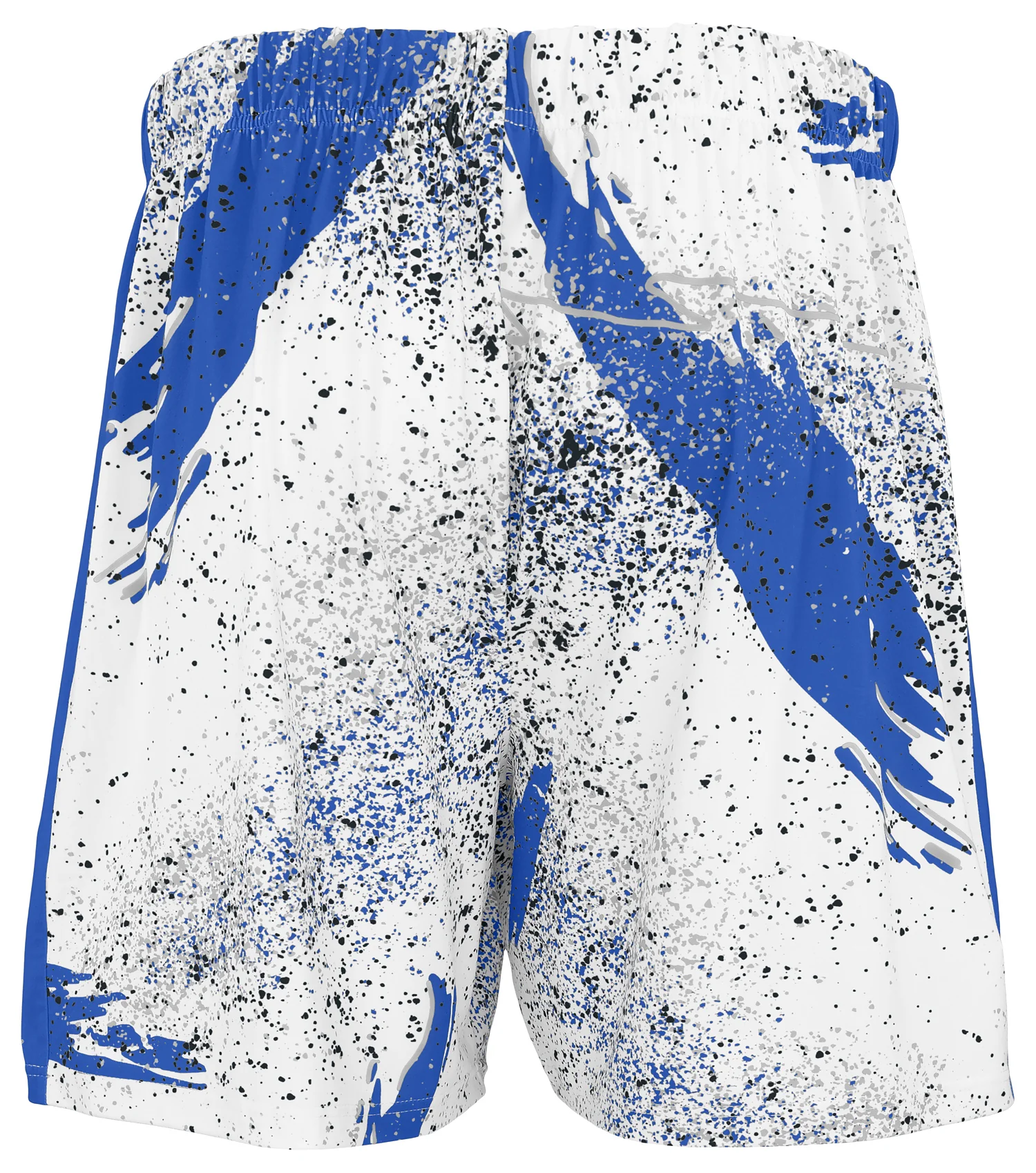 Zubaz NFL Men's 7in Confetti Overtime Block Text Shorts, Indianapolis Colts - Image 3