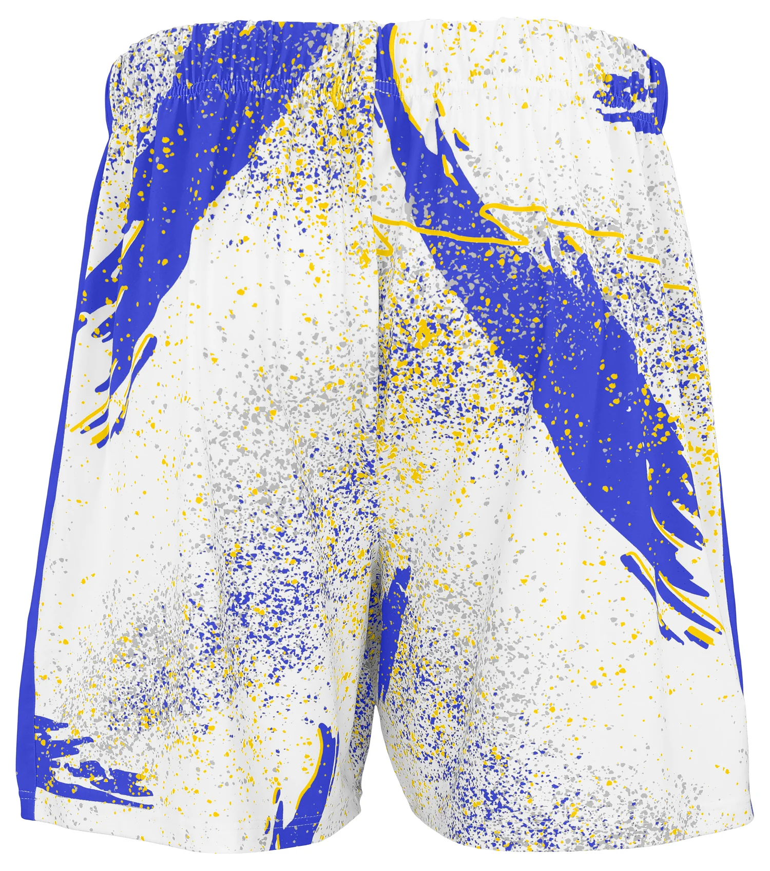 Zubaz NFL Men's 7in Confetti Overtime Block Text Shorts, Los Angeles Rams - Image 3