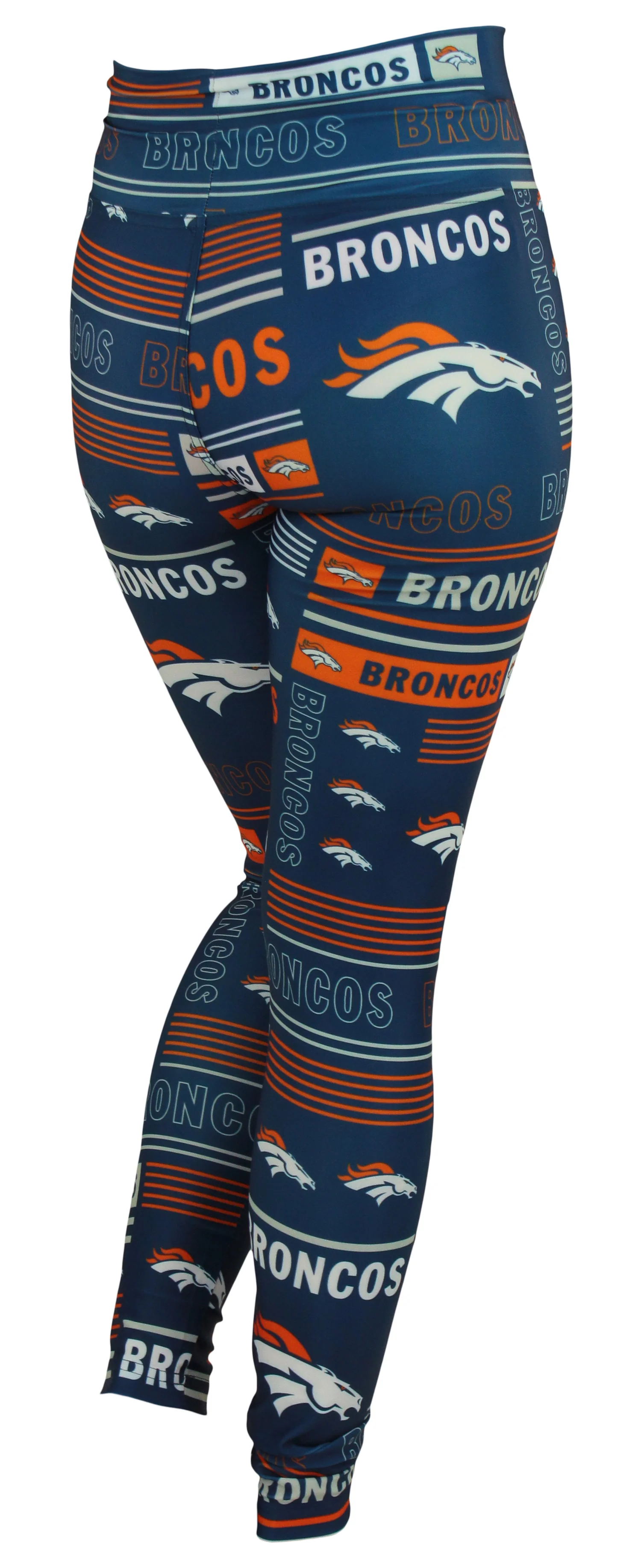 Zubaz NFL Denver Broncos Women's Team Column Leggings - Image 2