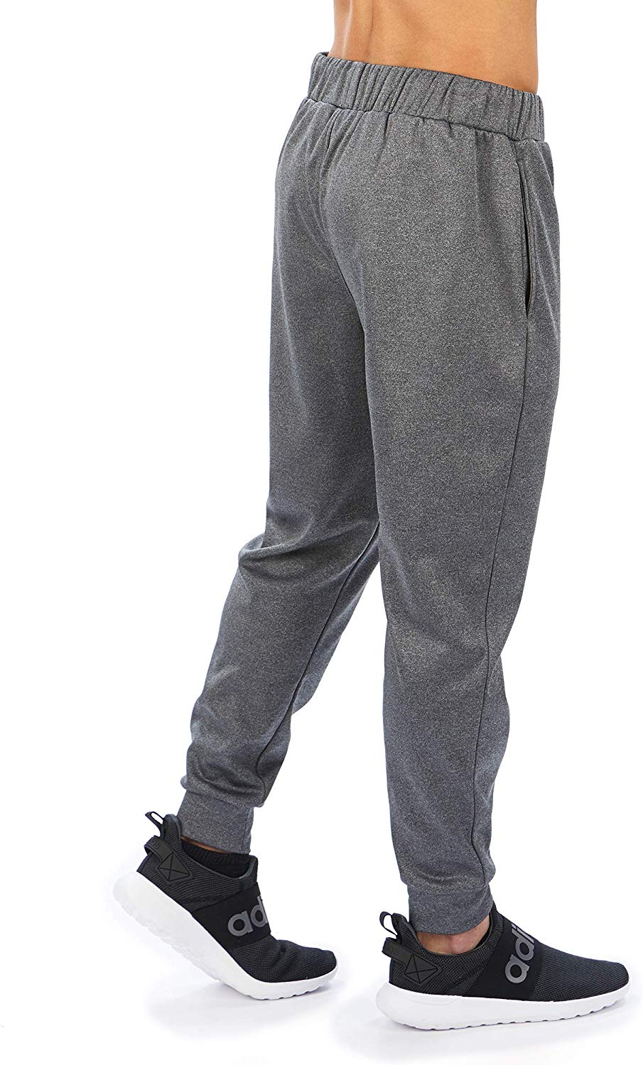 Zubaz NFL Football Men’s Cincinnati Bengals Gameday Zebra Wordmark Poly Fleece Jogger Pant - Image 2