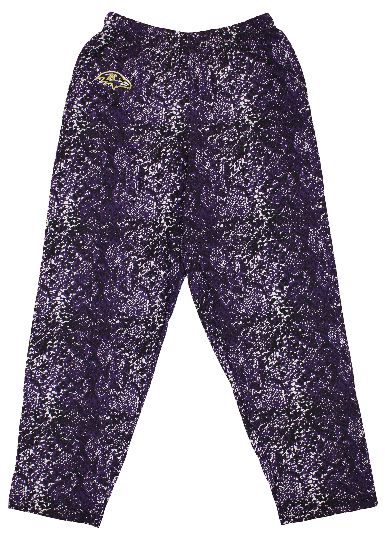 Zubaz NFL Football Men's Baltimore Ravens Post Pattern Pants Large - Image 8