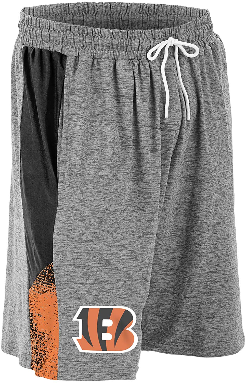 Zubaz NFL Football Mens Cincinnati Bengals Gray Space Dye Shorts - Image 3