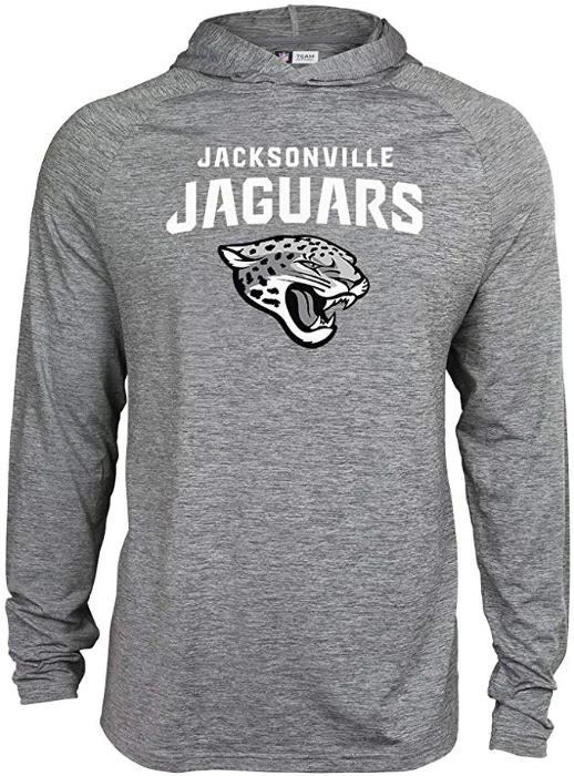Zubaz NFL Football Men's Jacksonville Jaguars Tonal Gray Lightweight Hoodie - Image 5
