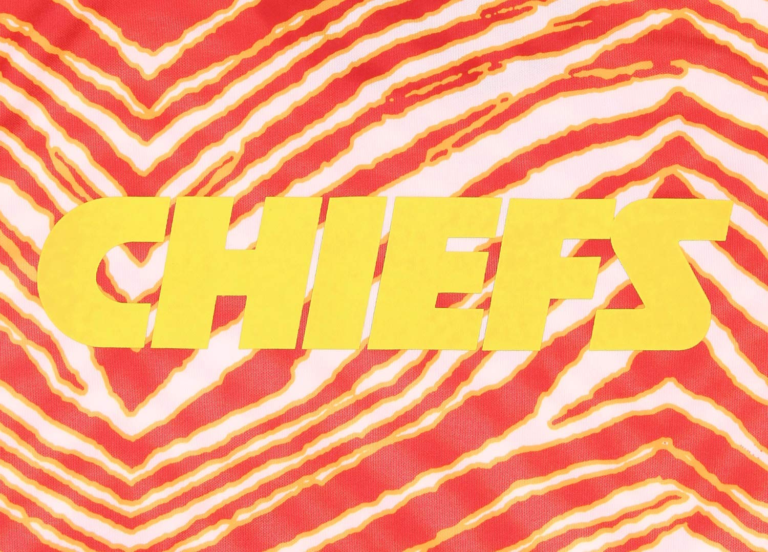 Zubaz NFL Football Men's Kansas City Chiefs Zebra Print Touchdown Hoodie - Image 2