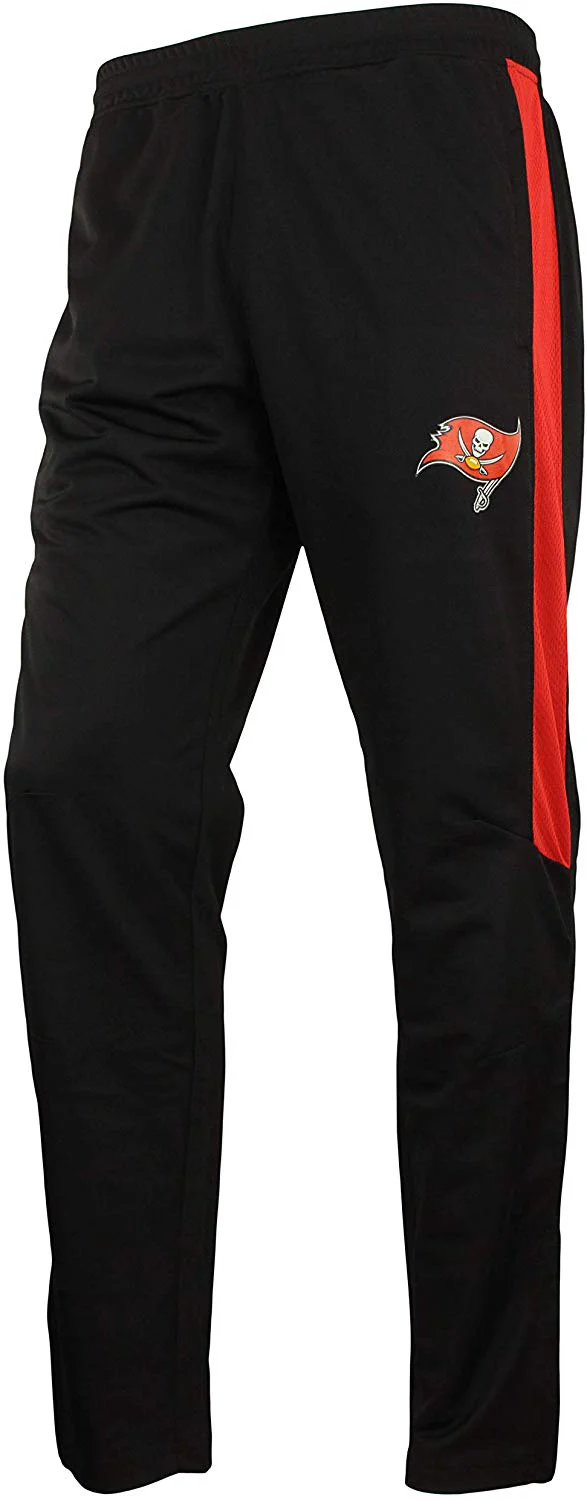 Zubaz NFL Football Men's Tampa Bay Buccaneers Athletic Track Pant - Image 4