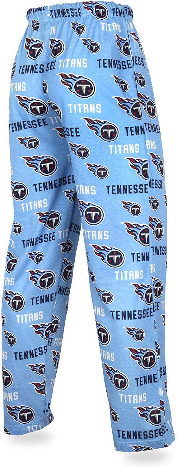Zubaz NFL Football Men's Tennessee Titans Print Logo Comfy Pants w/Wordmark - Image 2